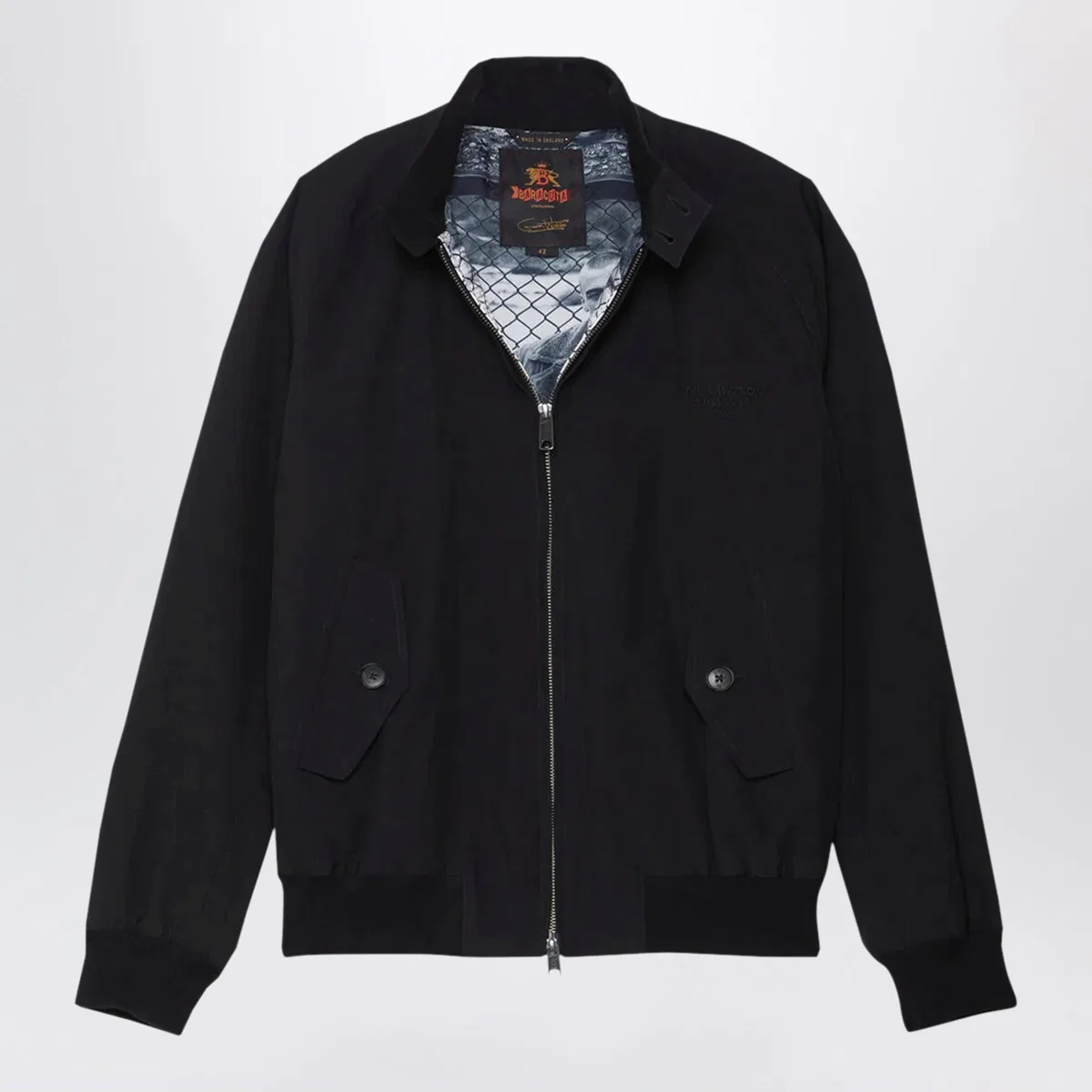 Baracuta Black G9 Gavin Watson Jacket With Printe