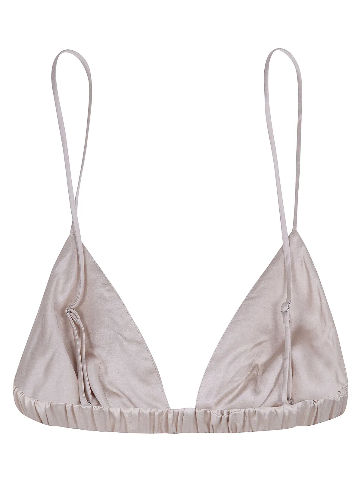 The Frankie Shop Nina Satin Bralette Champagne