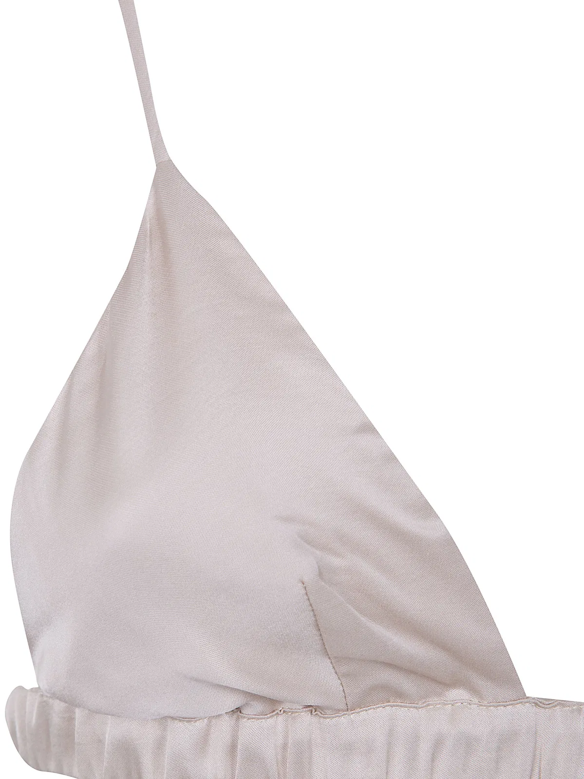 The Frankie Shop Nina Satin Bralette Champagne