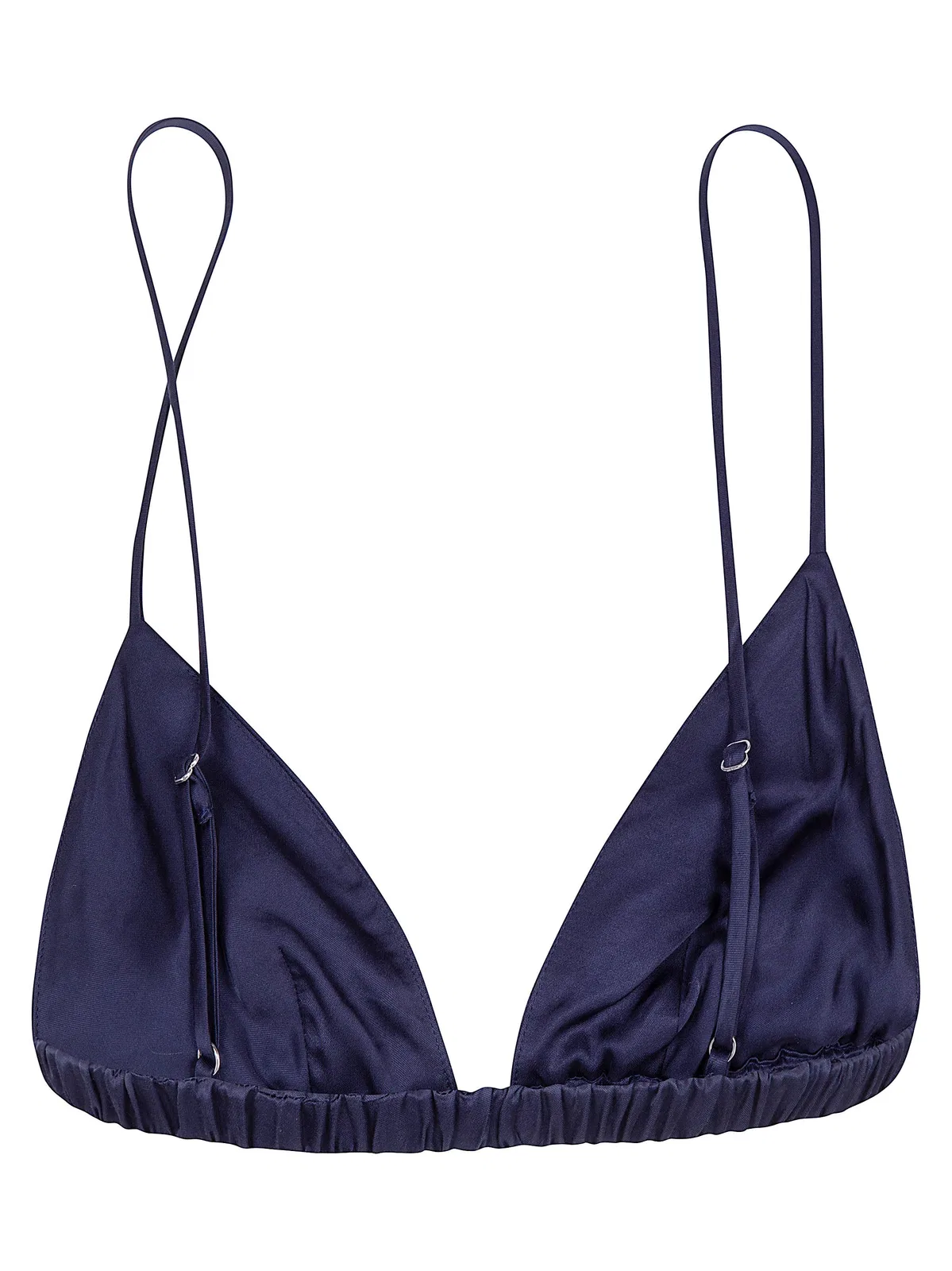 The Frankie Shop Nina Satin Bralette Blue