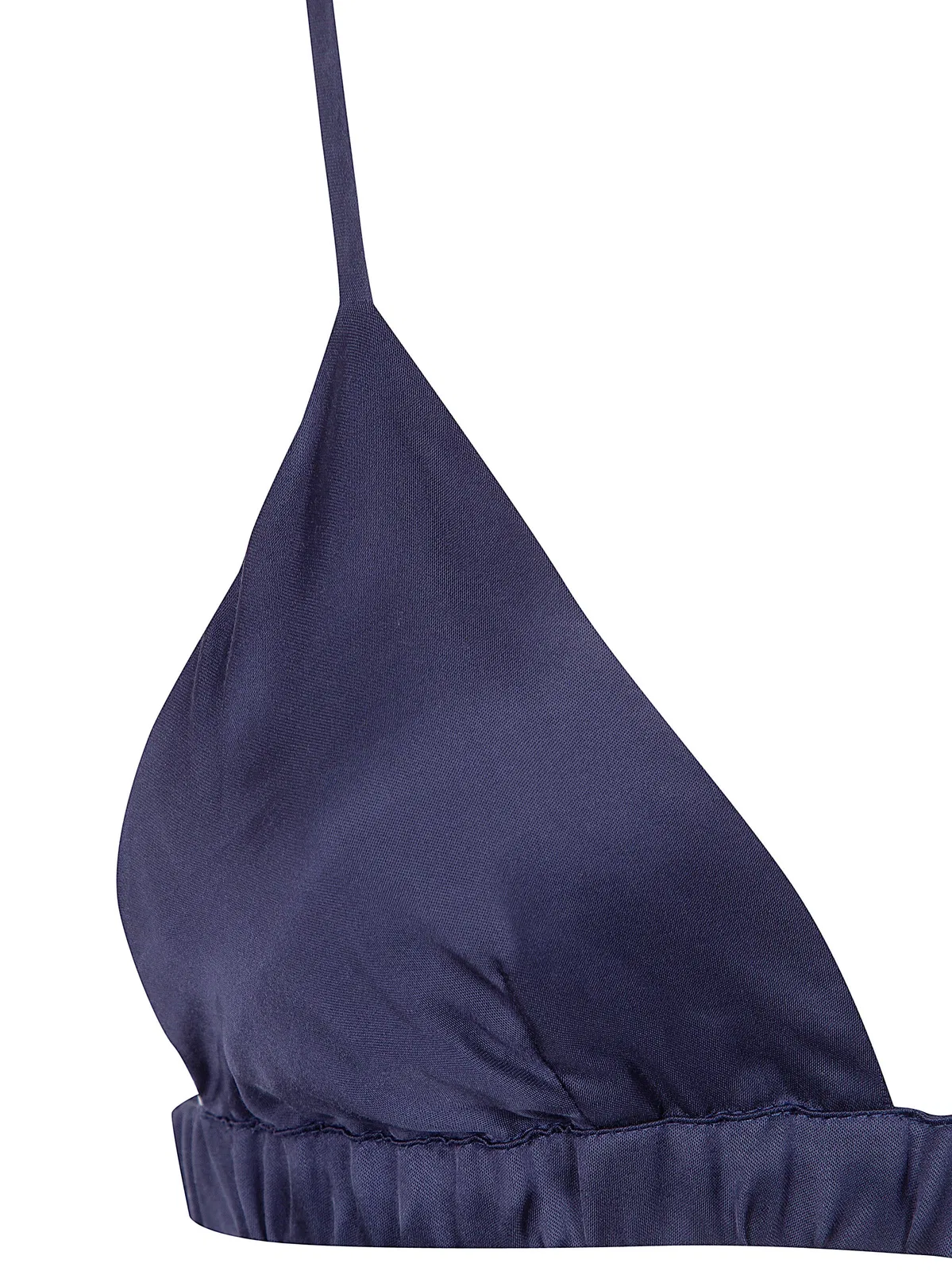 The Frankie Shop Nina Satin Bralette Blue