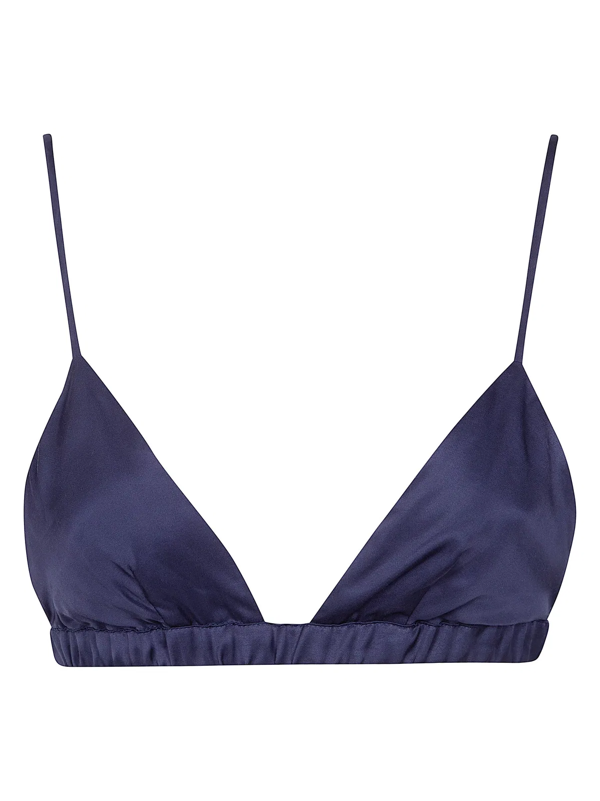 The Frankie Shop Nina Satin Bralette Blue