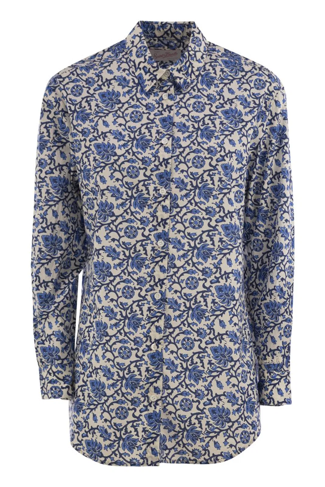 Mc2 Saint Barth Brigitte - Shirt With Flower Pattern