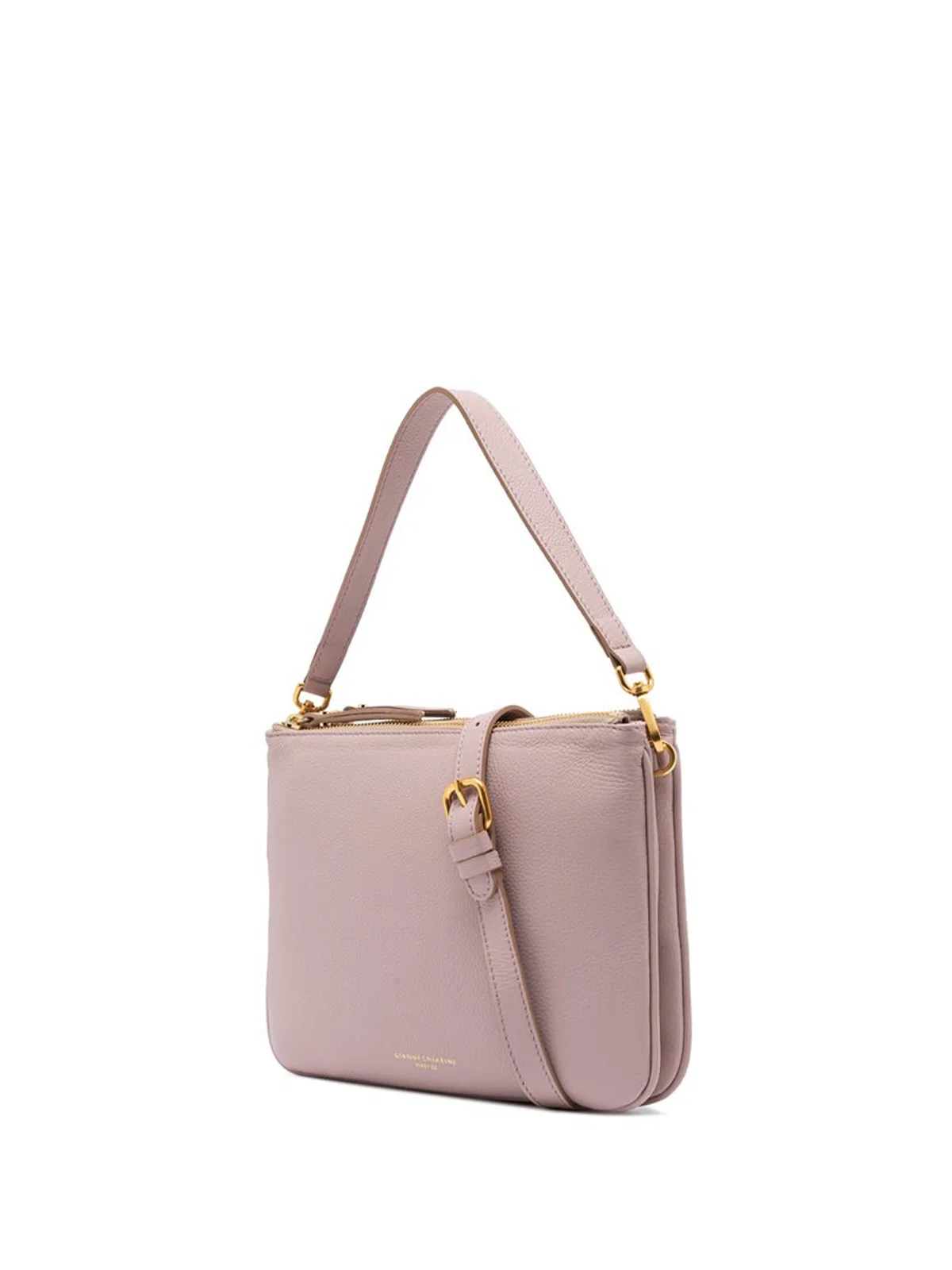 Gianni Chiarini Pink Frida Shoulder Bag In Matte Leather