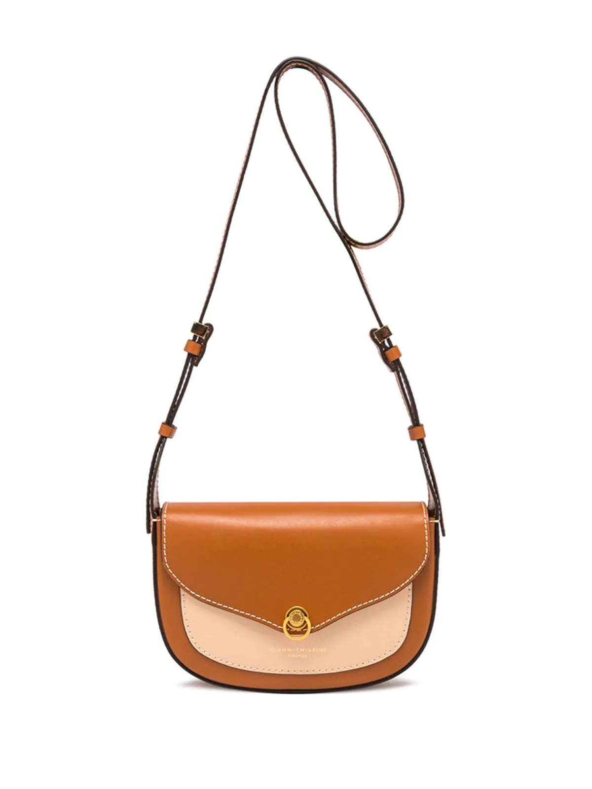 Gianni Chiarini Isa Leather Shoulder Bag With Flap
