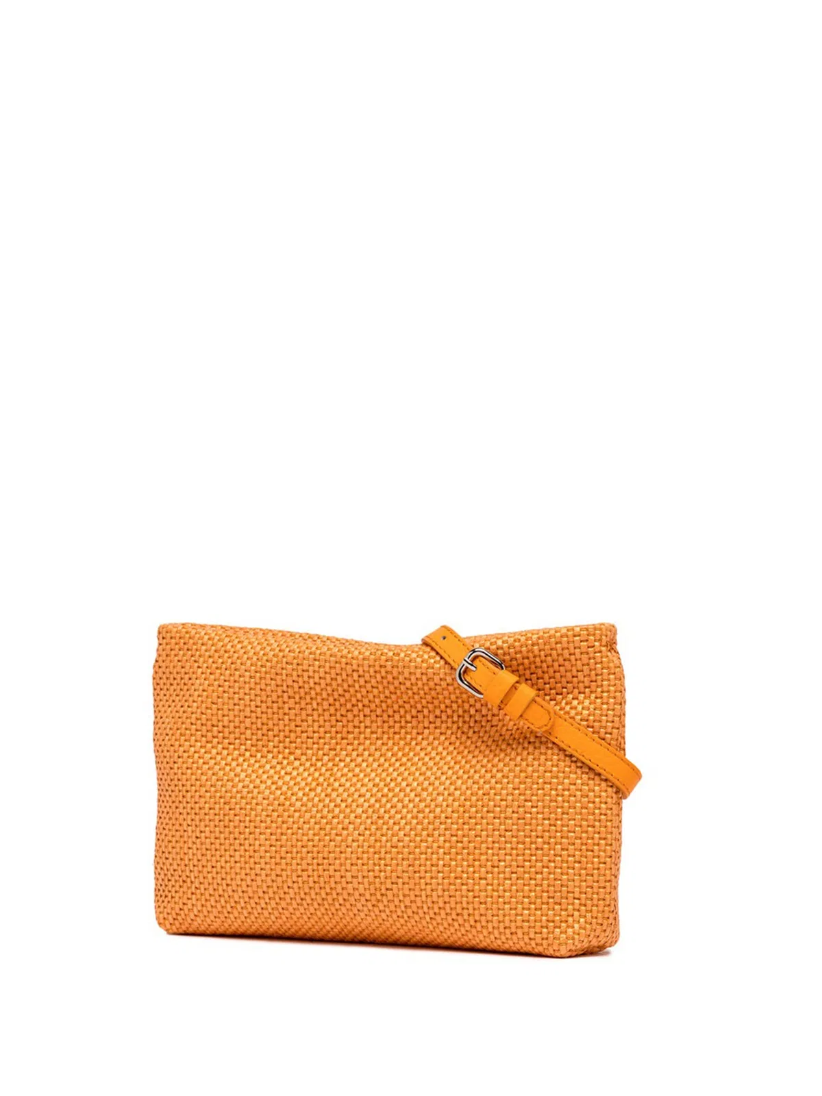 Gianni Chiarini Brenda Orange Clutch Bag With Resin Chai