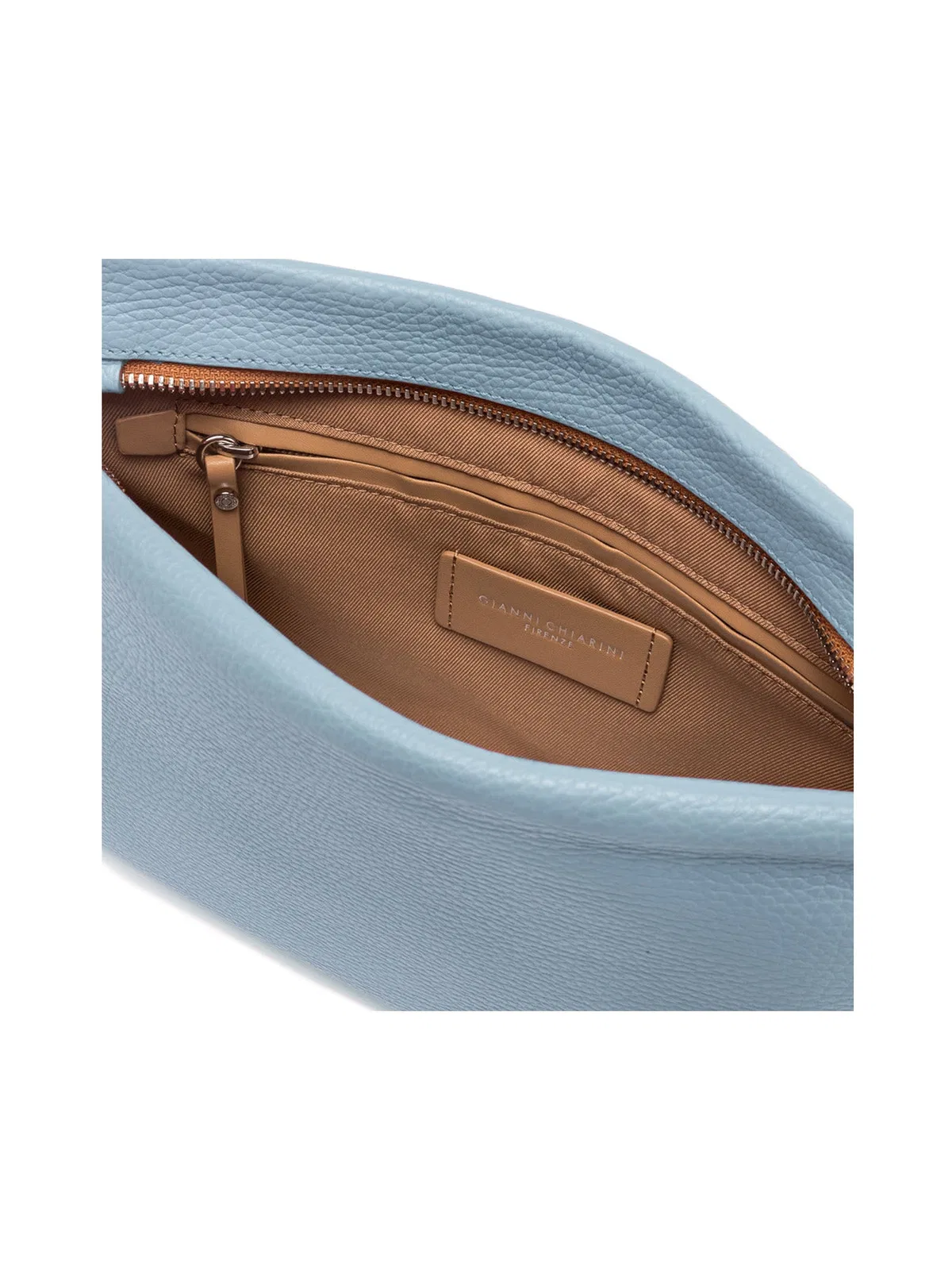 Gianni Chiarini Brenda Clutch Bag In Light Blue Hammered