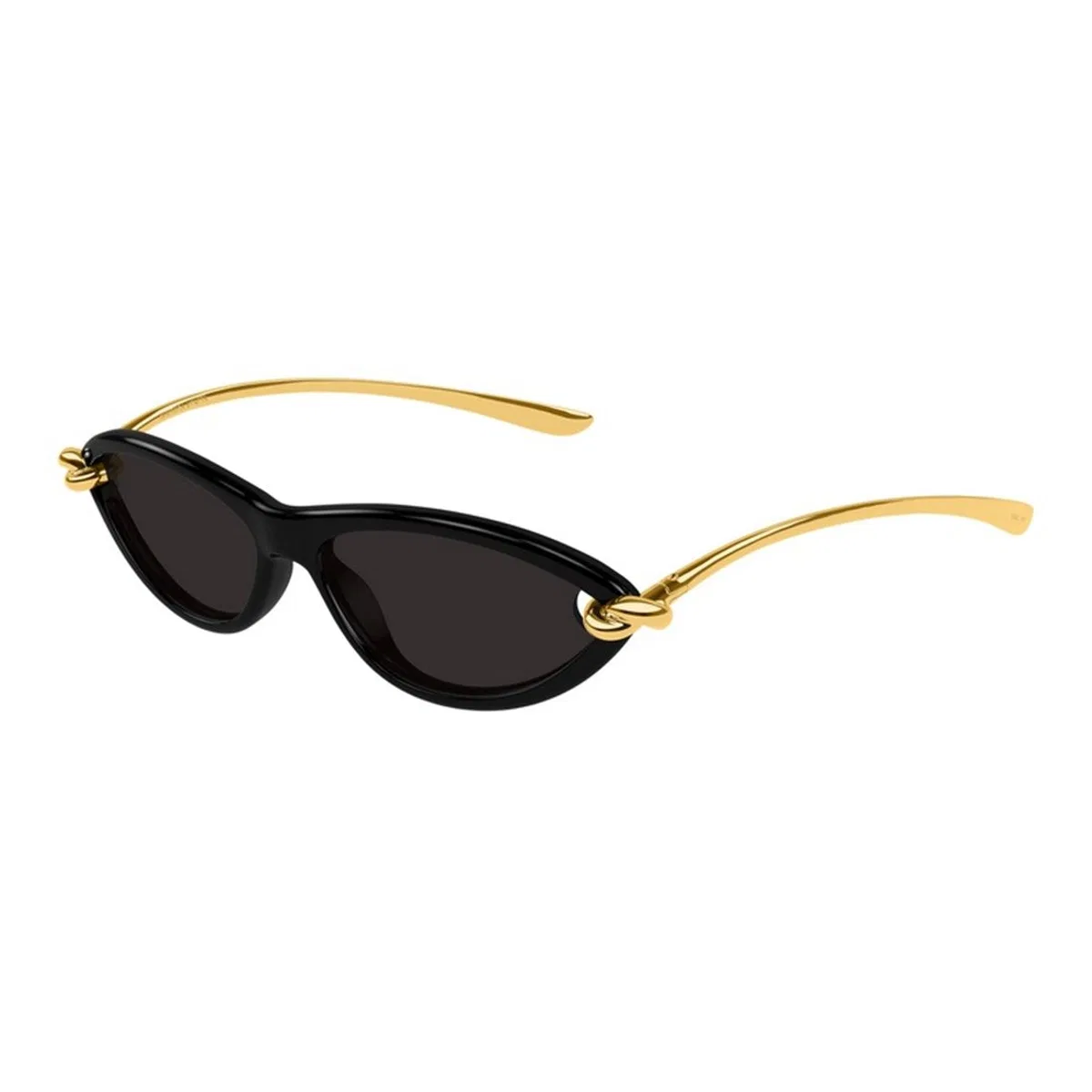 Bottega Veneta Black-Gold-Grey Injected Sunglasses