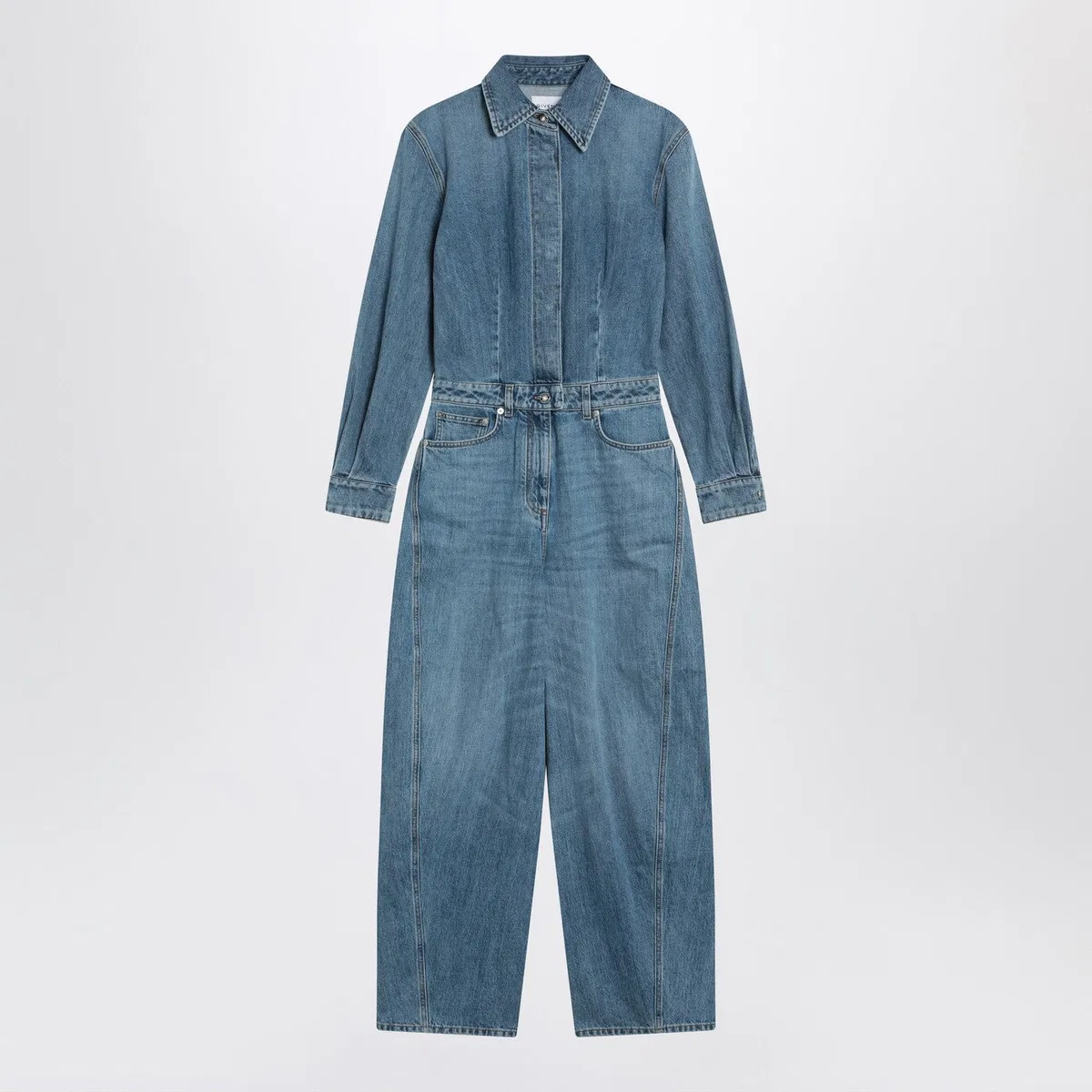 Givenchy Light Blue Denim Jumpsuit