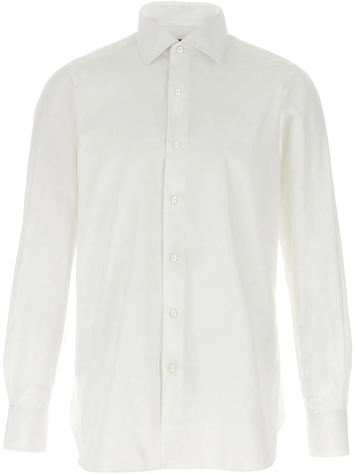 Finamore White Cotton Shirt