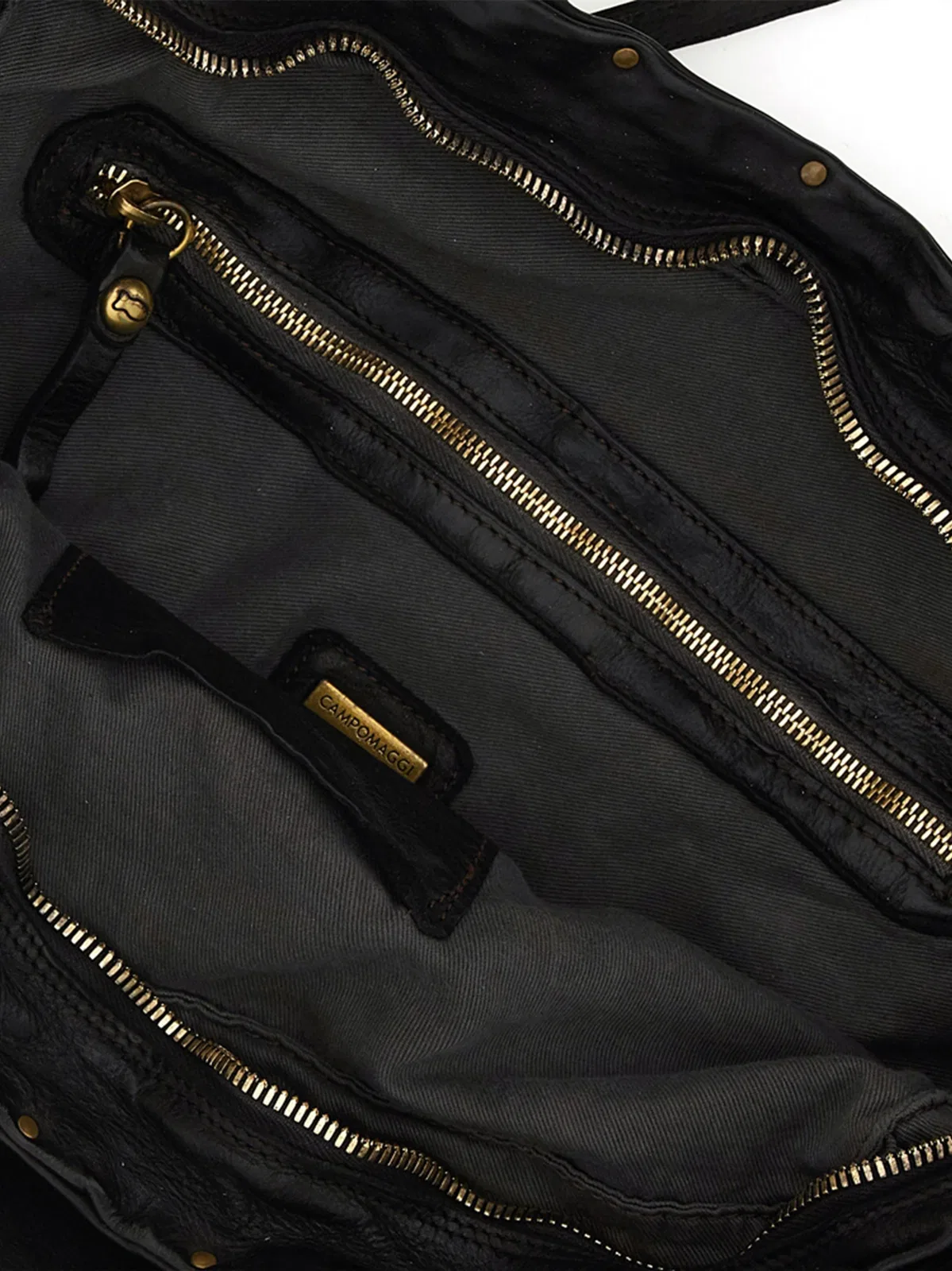 Campomaggi Black Leather Clelia