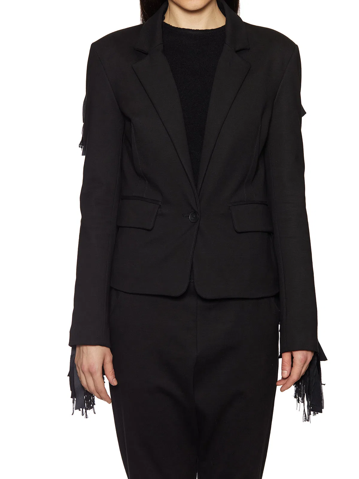 Nostrasantissima Viscose Jacket With Fringes