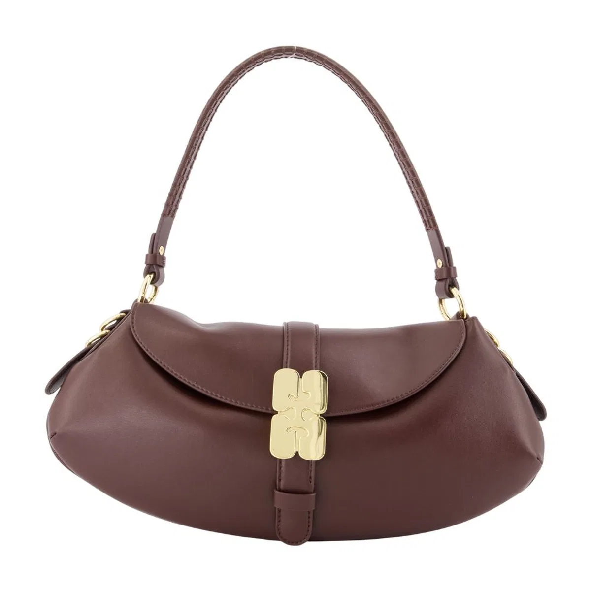 Ganni B Kat Butter Shoulder Bag
