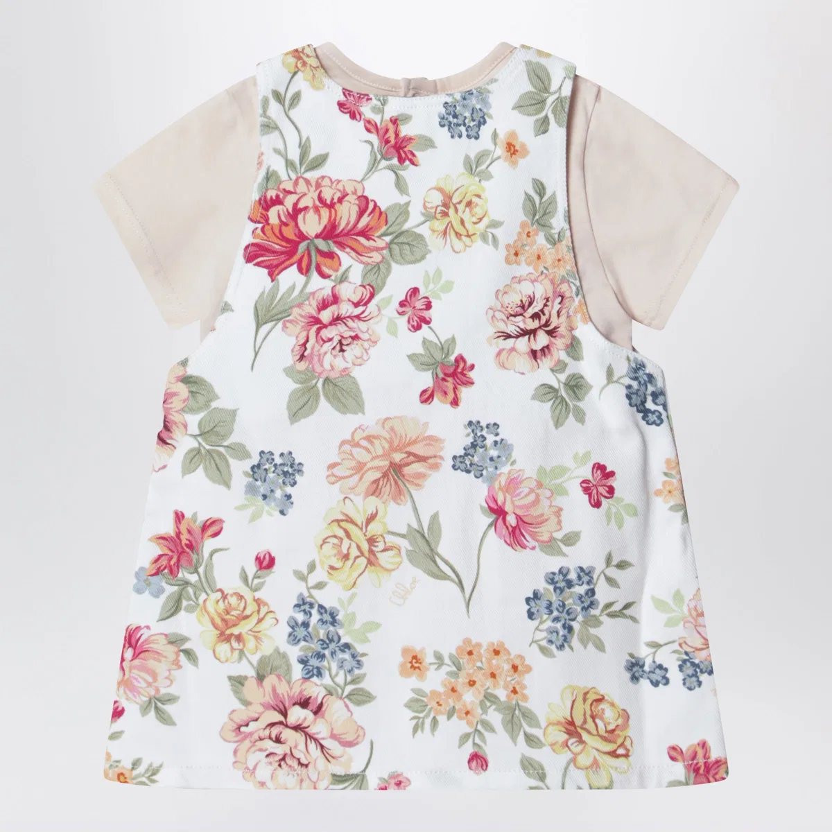Chloé Pink Two-Piece Set With Floral Pattern