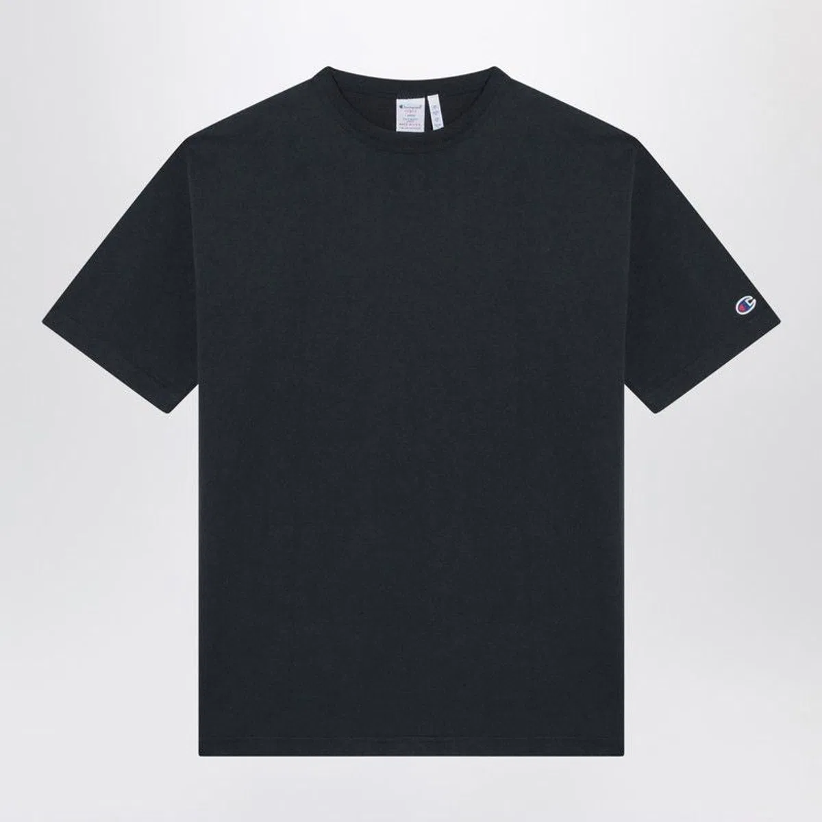 Champion Navy Blue Cotton Crew-Neck T-Shirt