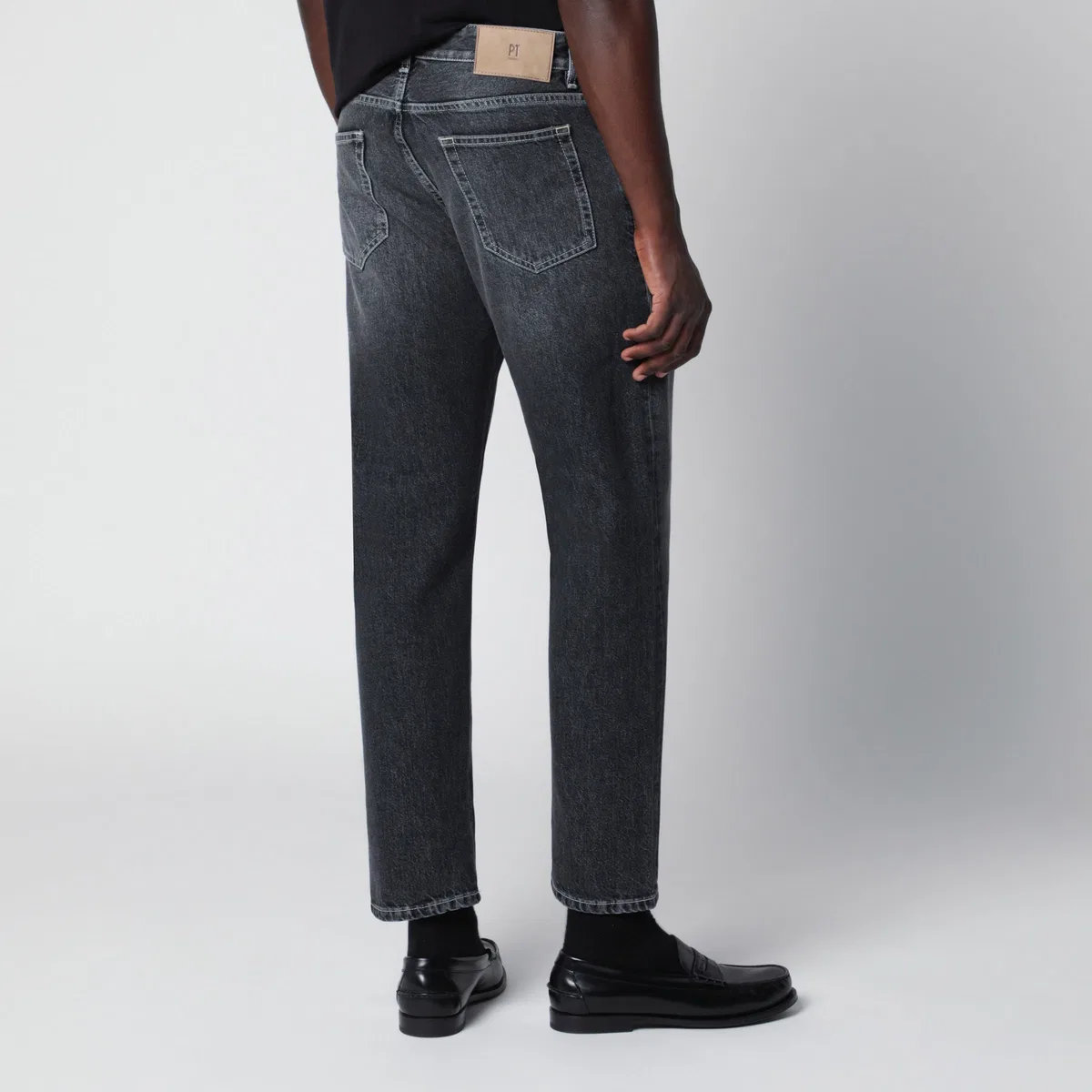 Pt torino denim Washed Dark Grey Jeans