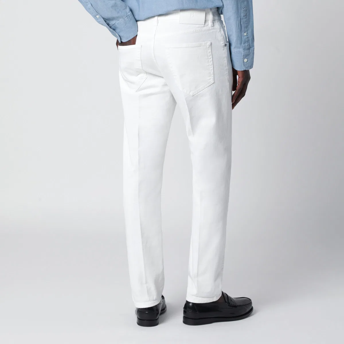 Pt torino denim White Reggae Tapered Trousers