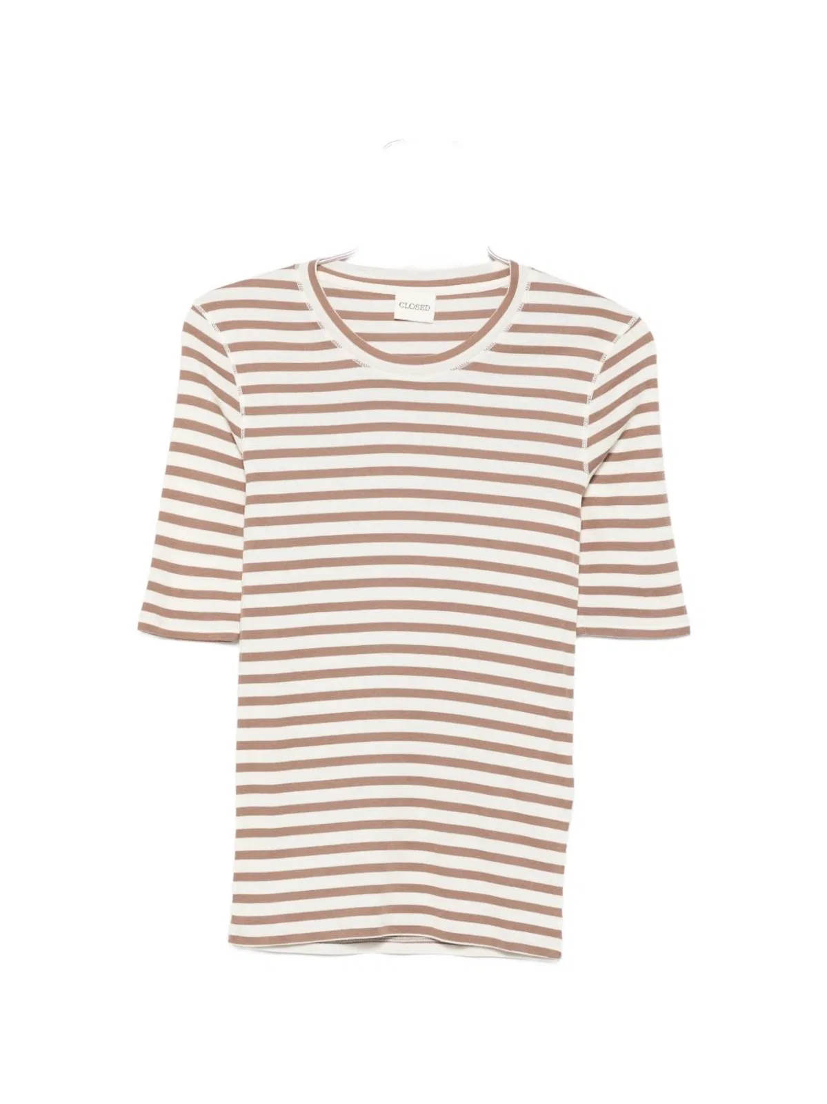 Closed Ribbed Texture Slim Fit