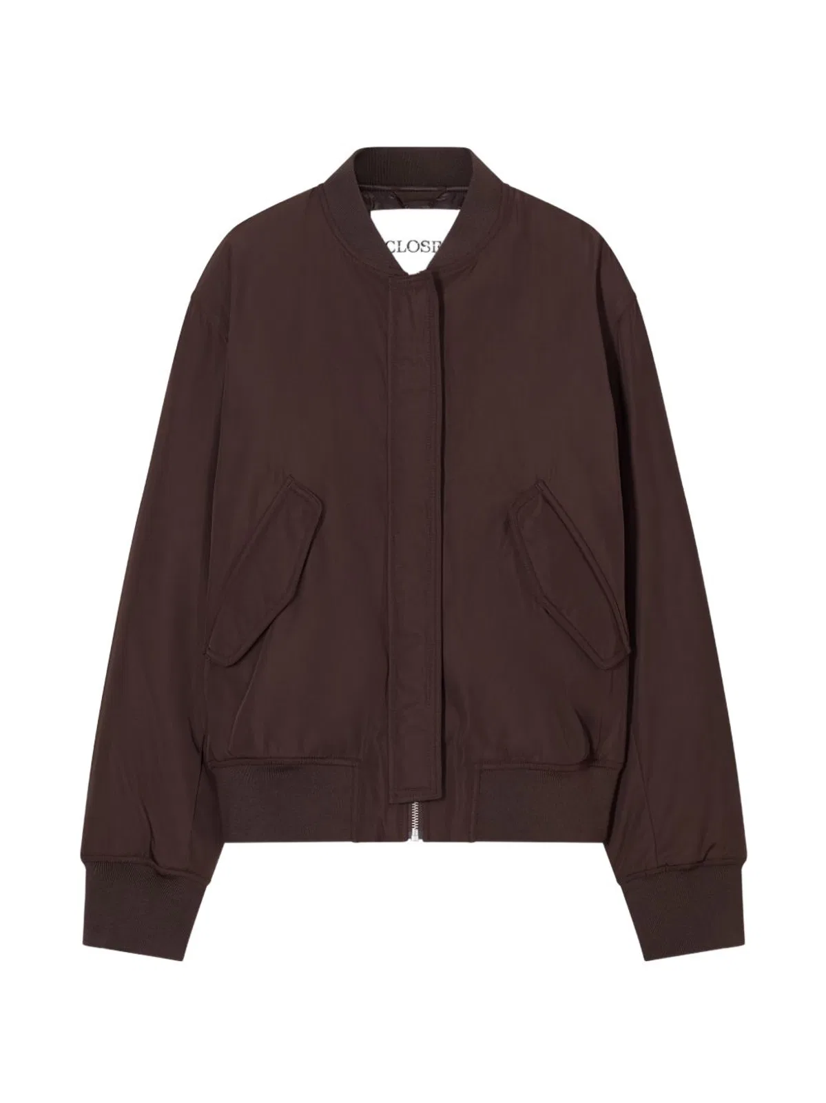 Closed Baseball Collar Jacket