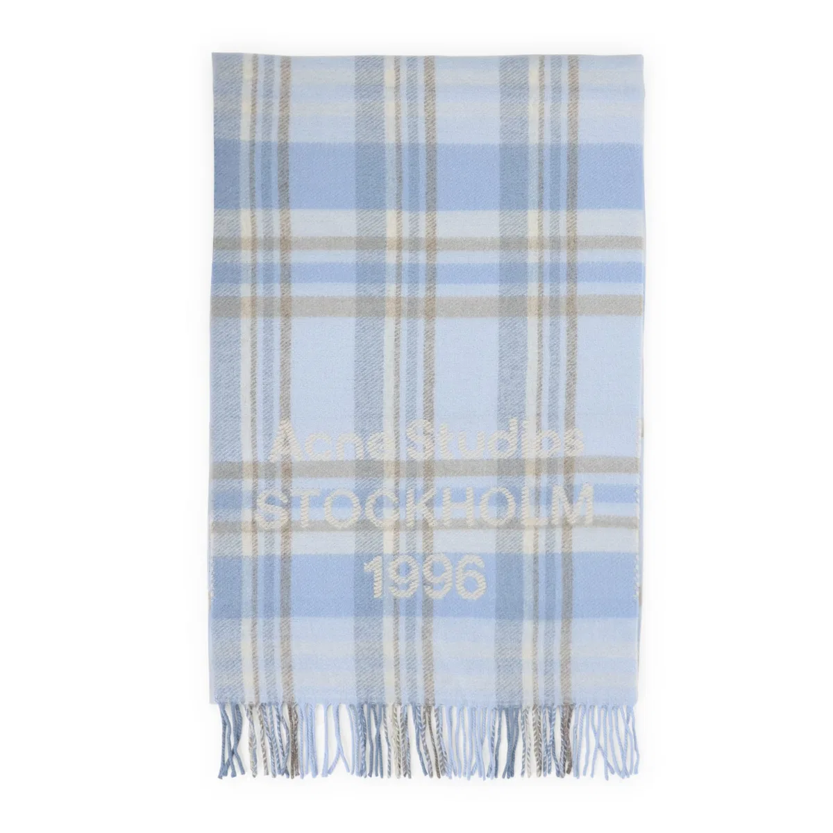 Acne Studios Aqua Blue Wool Scarf