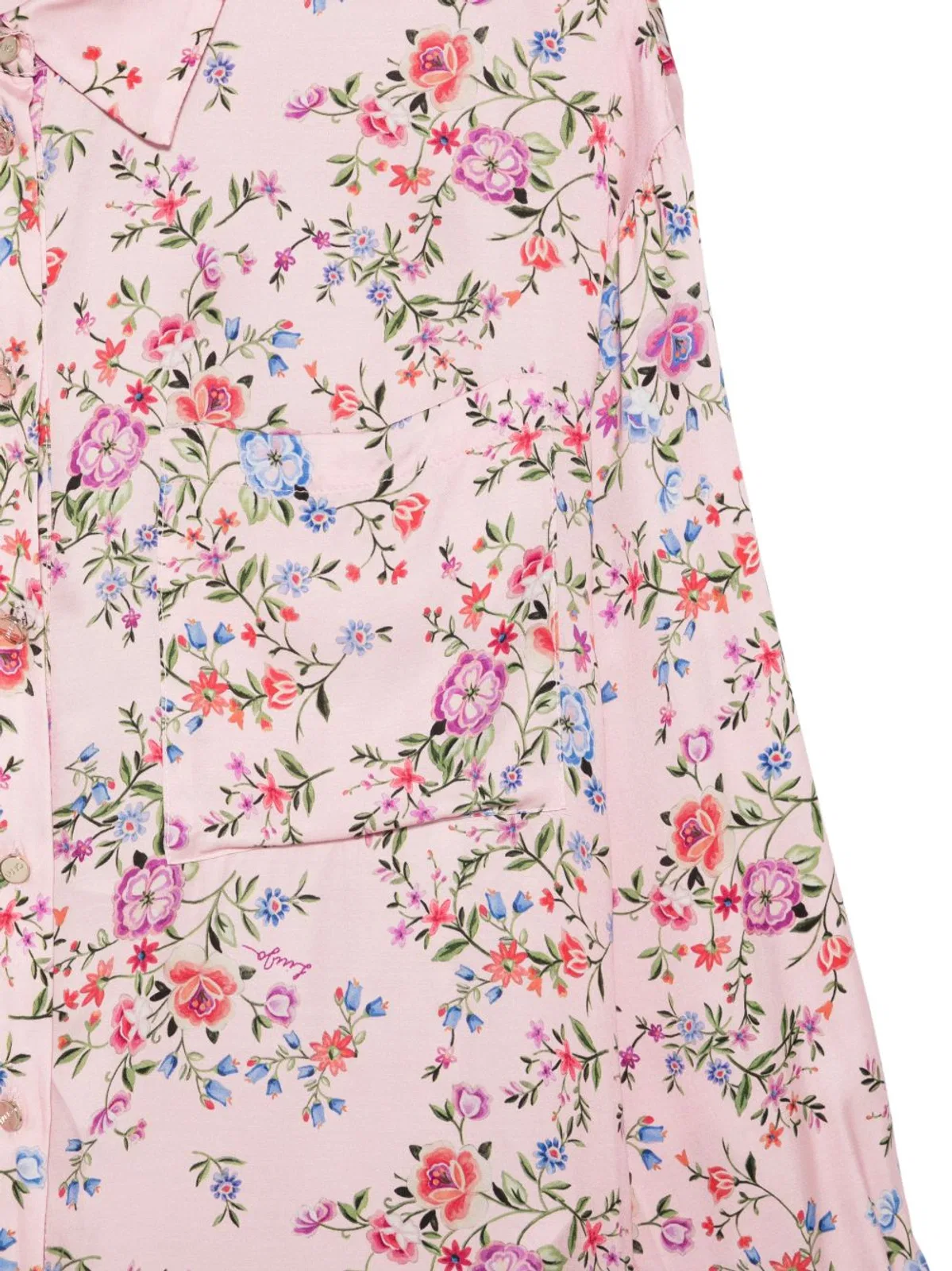 Liu Jo Pink Blossom Cotton Shirt