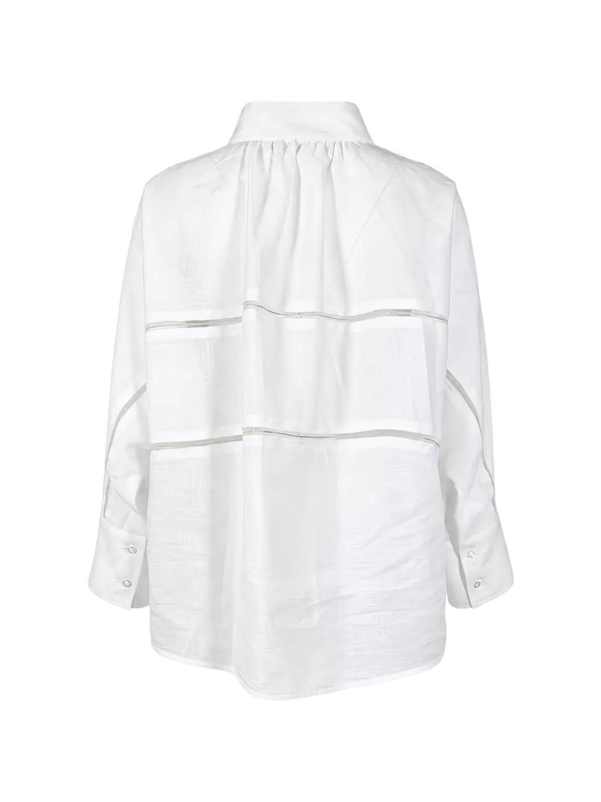 Fabiana Filippi White Classic Collar Linen Shirt