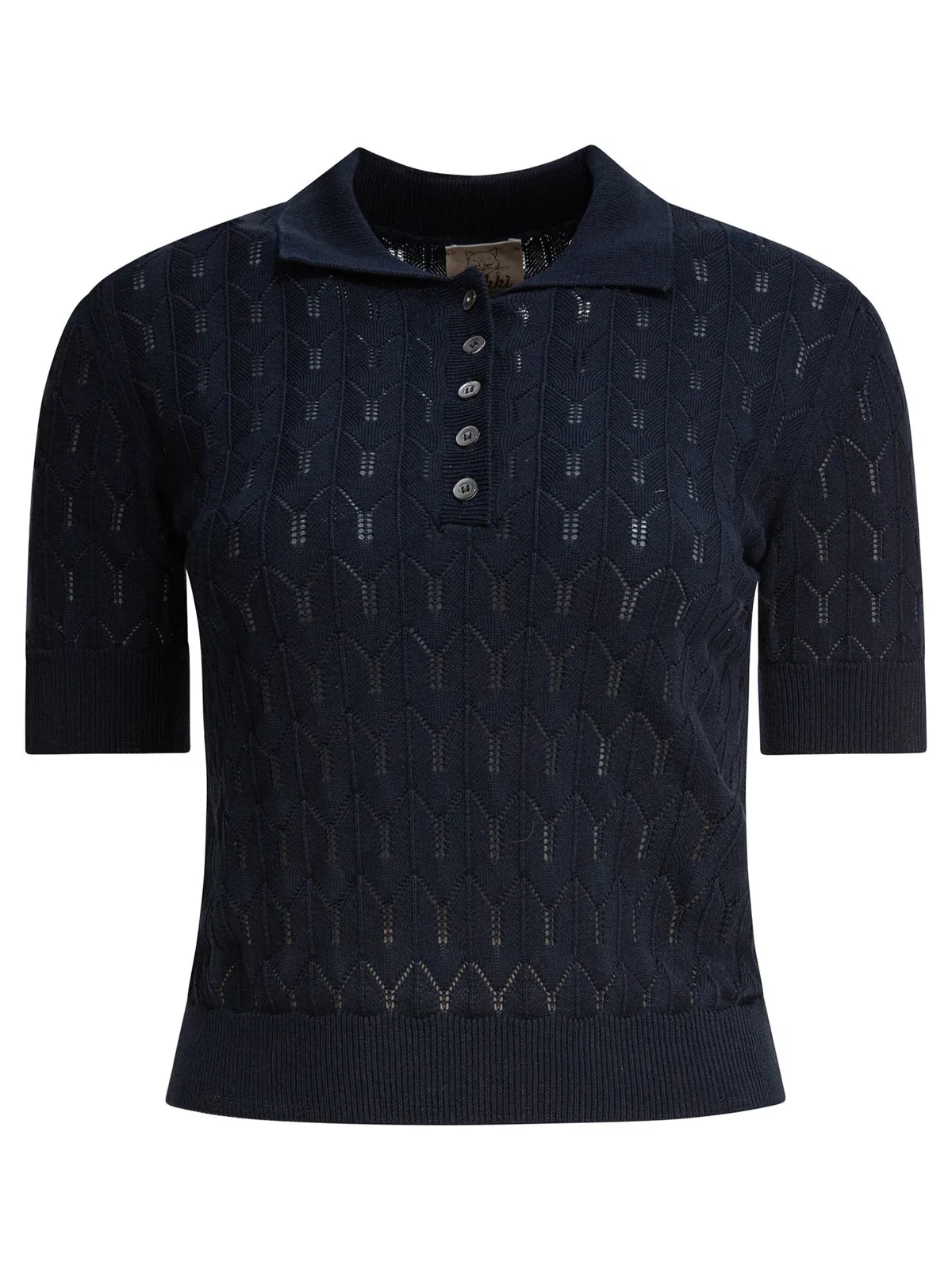Rakki' Rakki Blue Cotton Polo Shirt