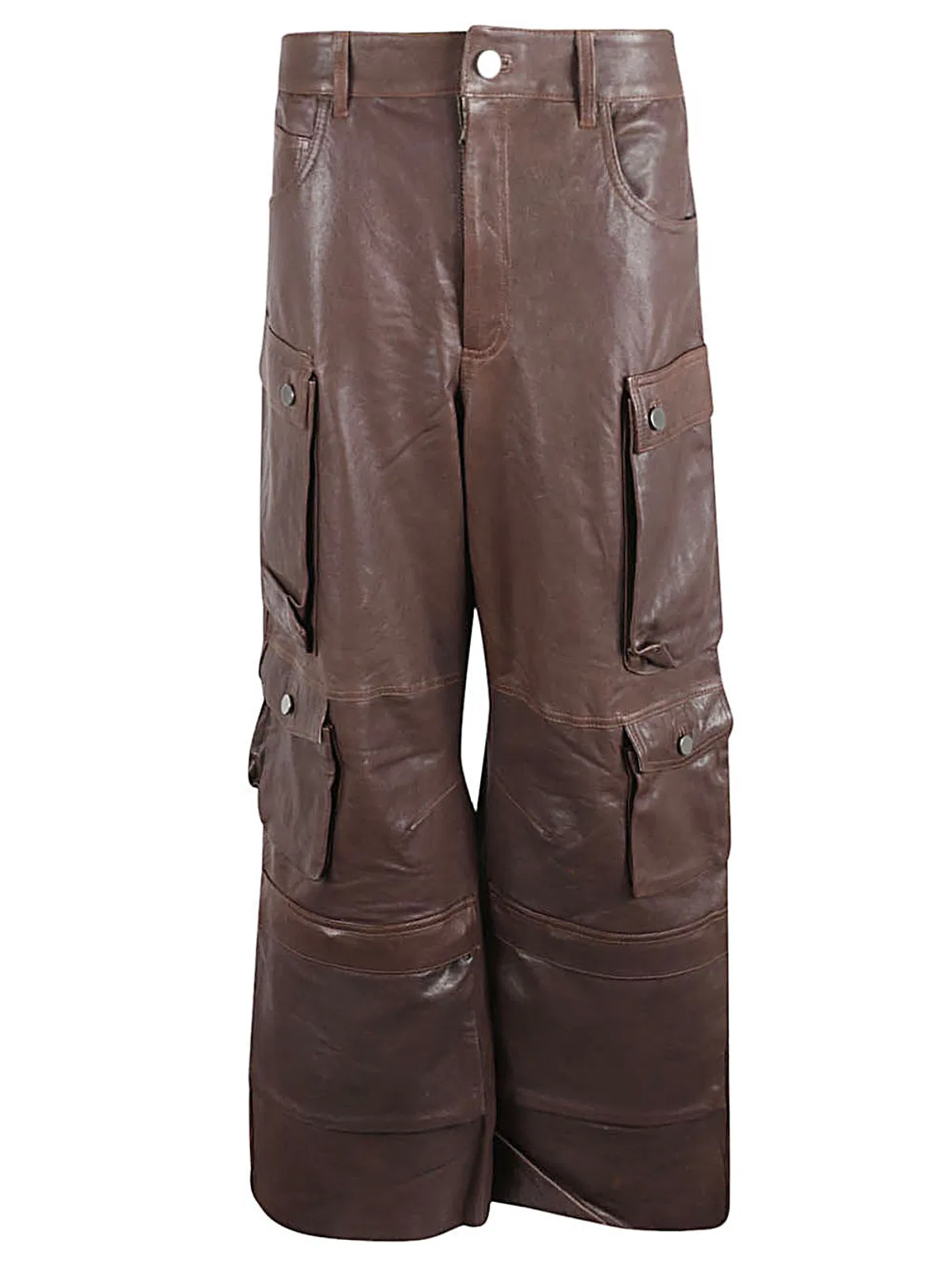 Fermas Club Leather Cargo Pants