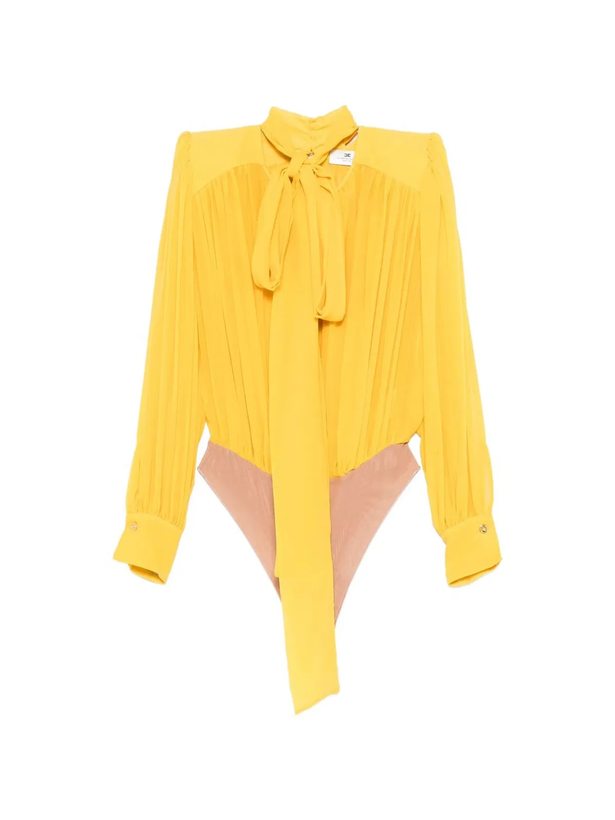 Elisabetta Franchi Pleated Tie Bodysuit