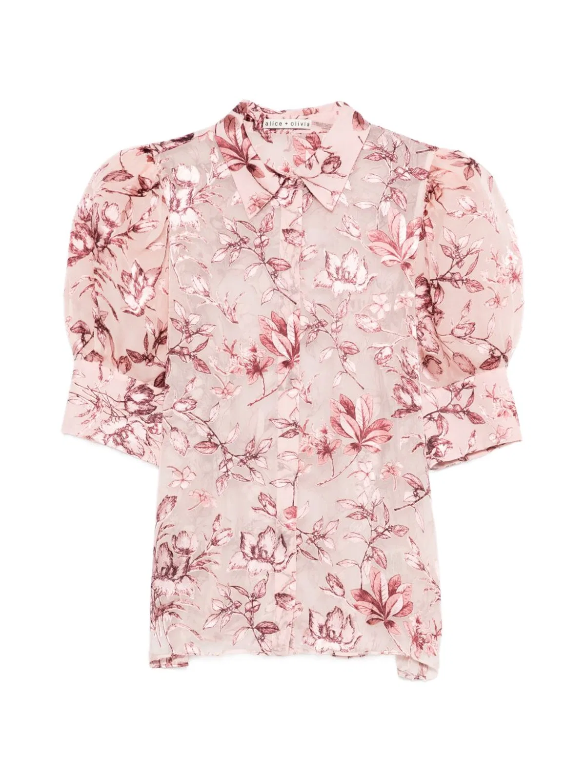 Alice + Olivia Printed Scrunched Top