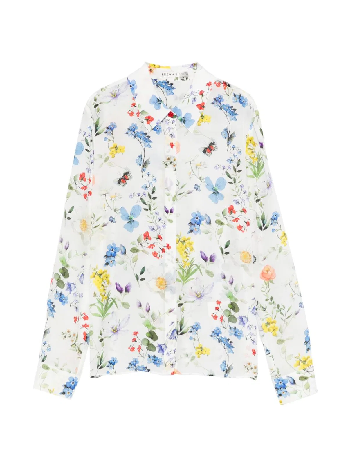 Alice + Olivia Willa Printed Blouse
