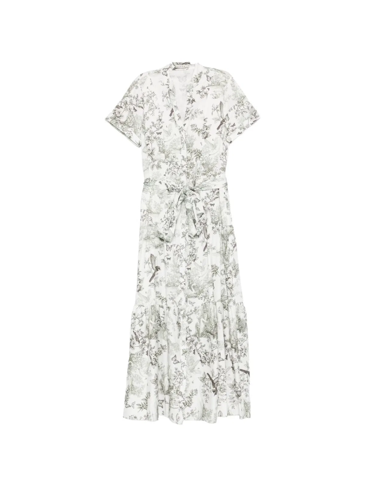 Alice + Olivia Printed Cotton Midi Dress