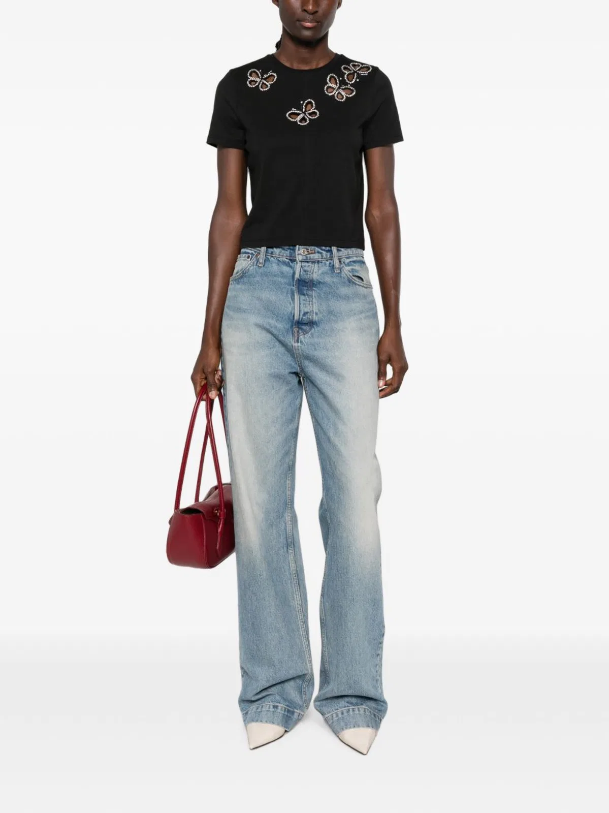 Alice + Olivia Cindy Cut-Out T-Shirt