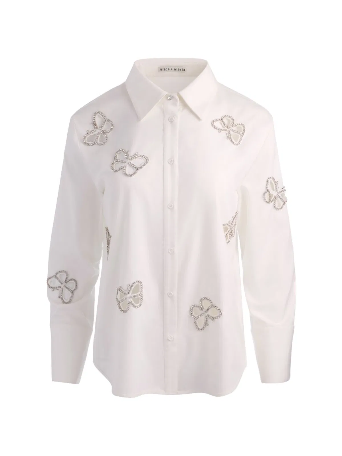 Alice + Olivia Finely Embellished Shirt
