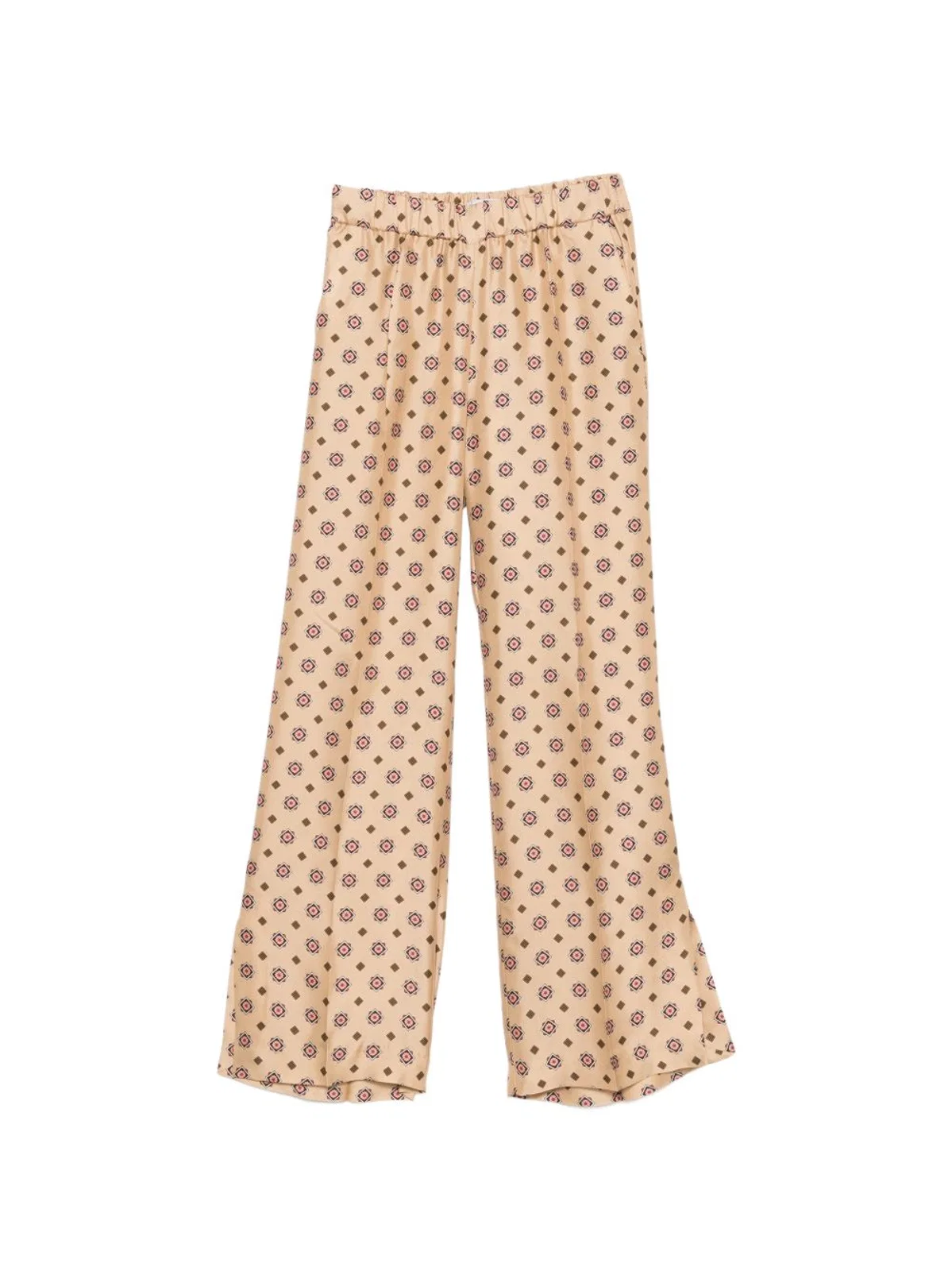 Alberto Biani Printed Silk Trousers