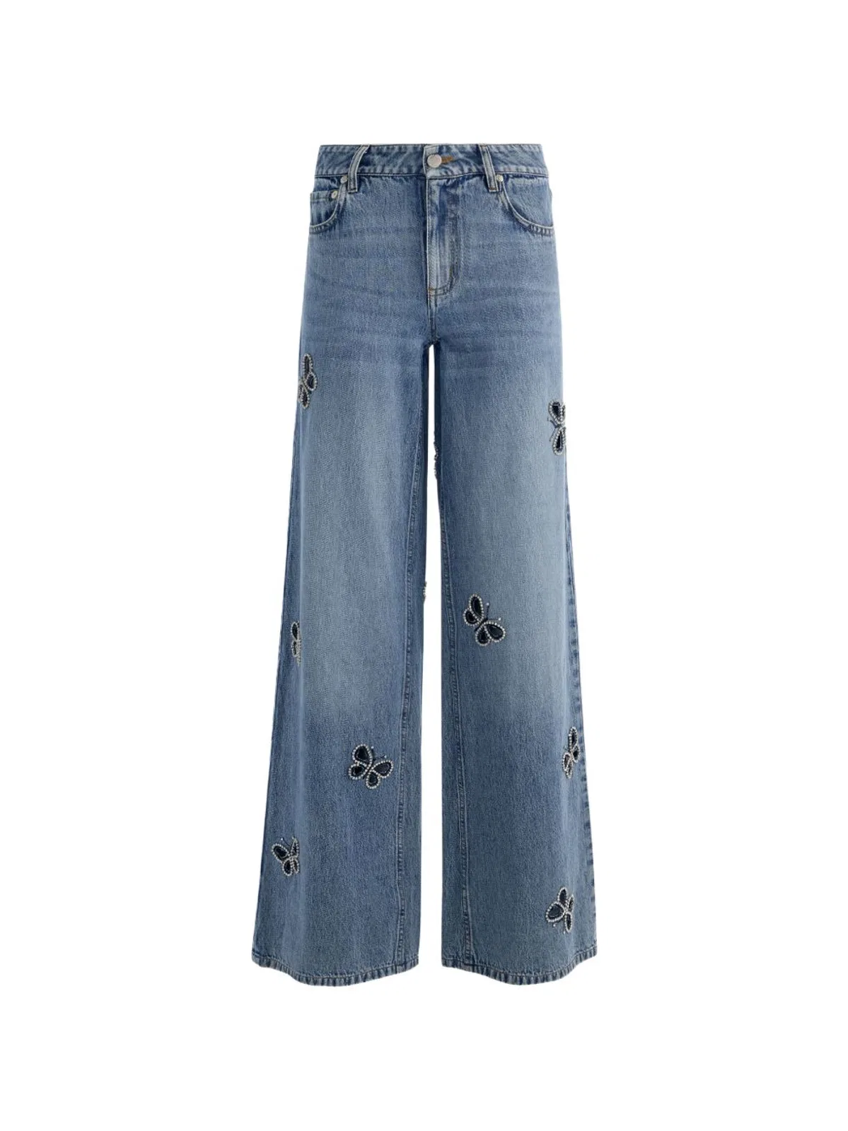 Alice + Olivia Cutout Denim Jeans