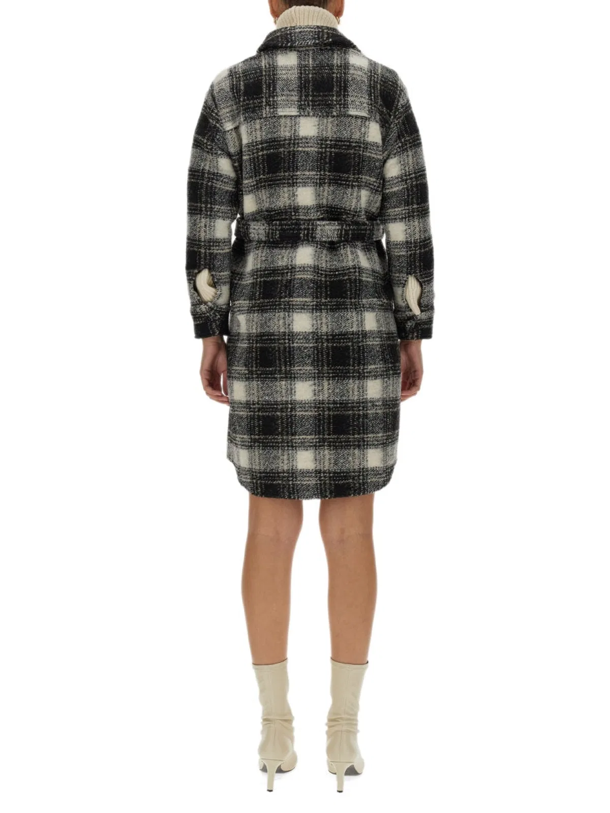 Woolrich Check Print Coat