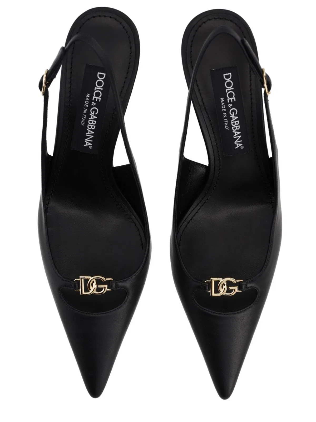 Dolce Gabbana Dolce & Gabbana Black Leather Heels
