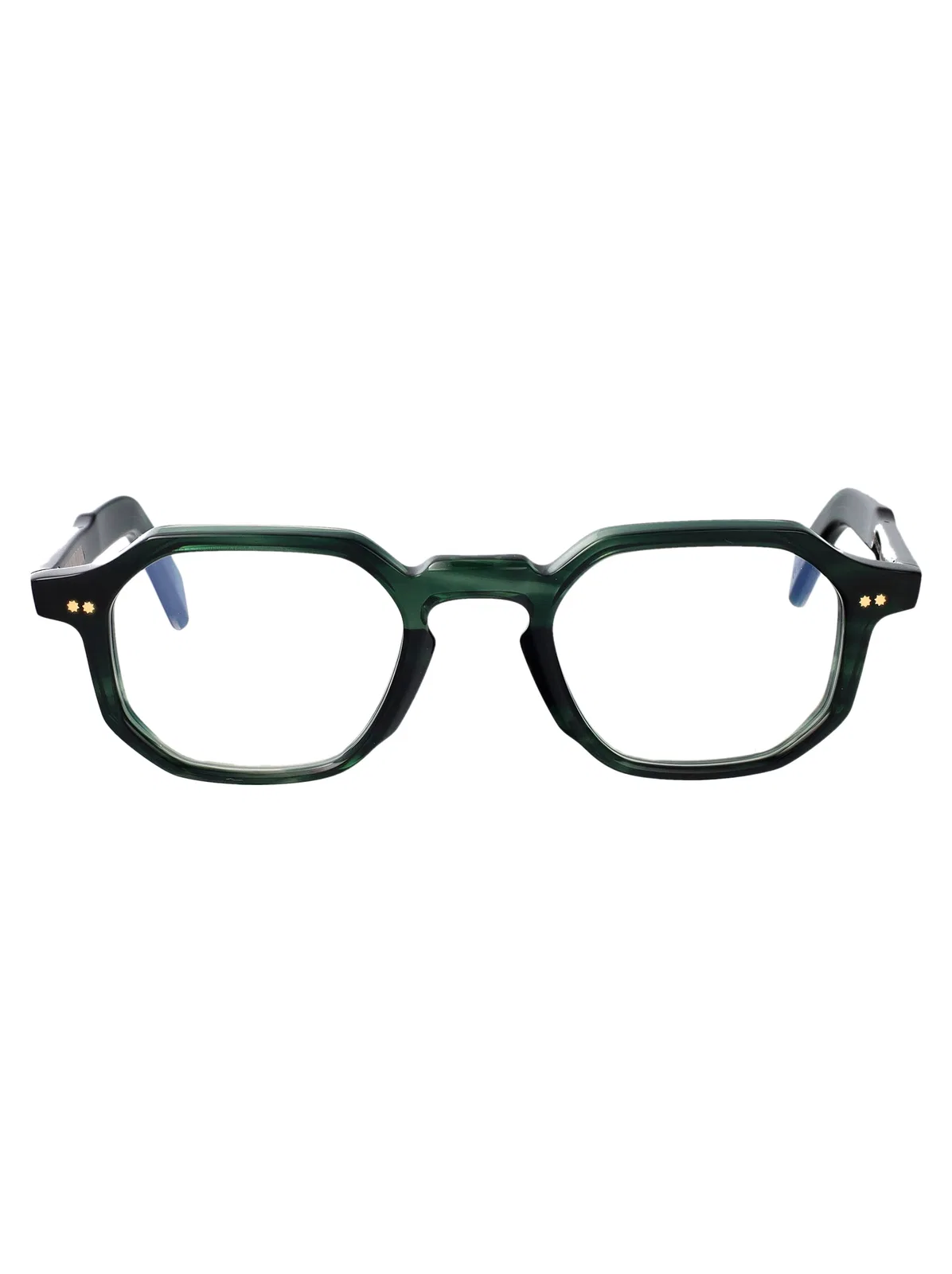 Cutler And Gross Striped Dark Green Acetate Glasses