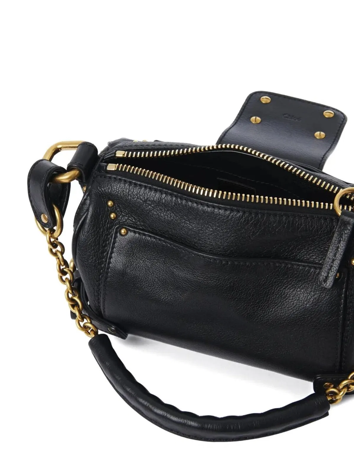 Chloé Black Leather Small Paddington Shoulder 