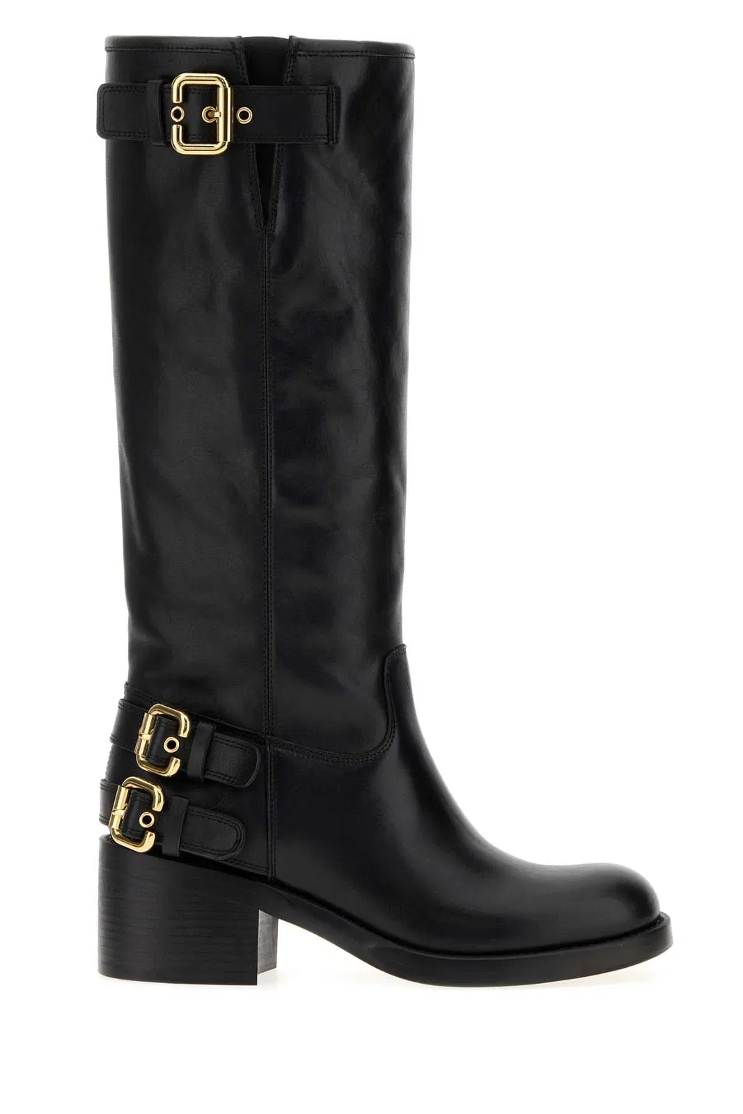 Chloé Black Leather Dakota Boots