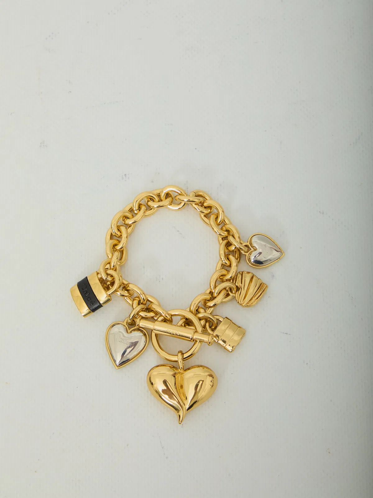 Chloé Paddington Heart-Pendant Bracelet
