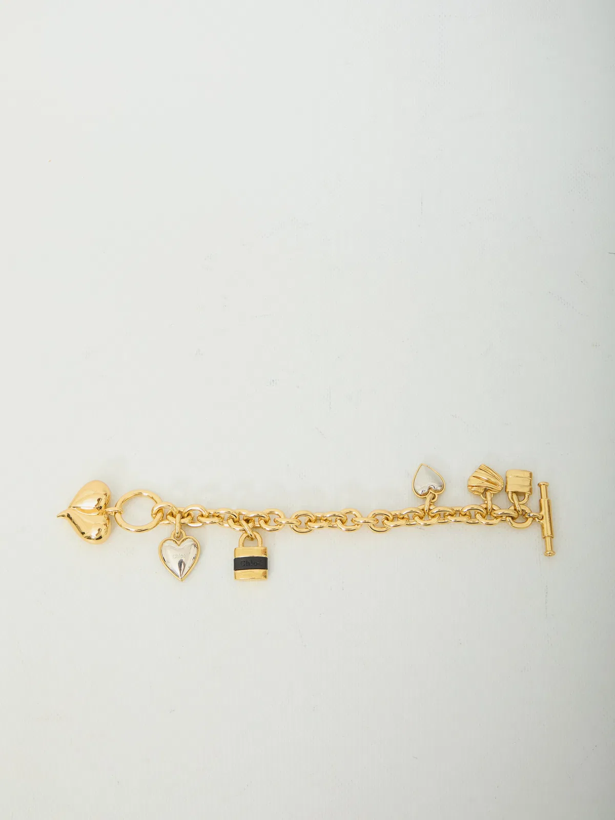 Chloé Paddington Heart-Pendant Bracelet