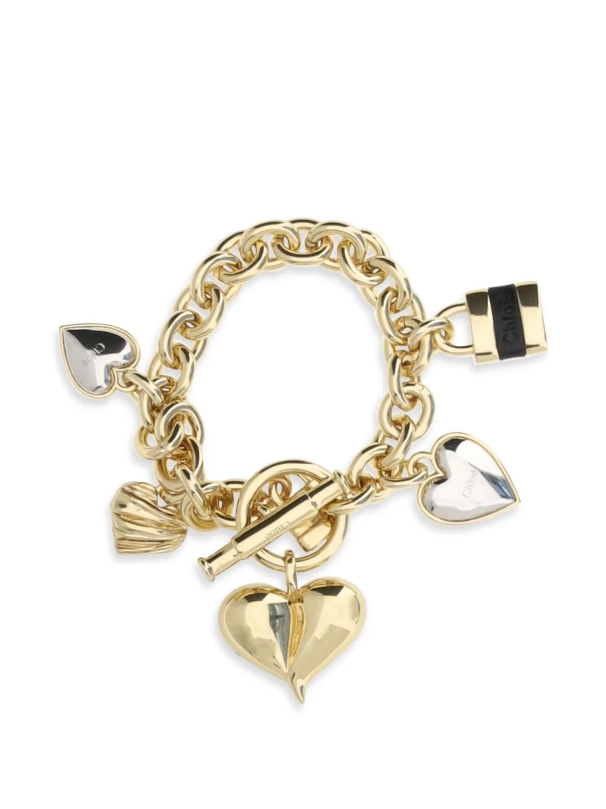 Chloé Paddington Heart-Pendant Bracelet