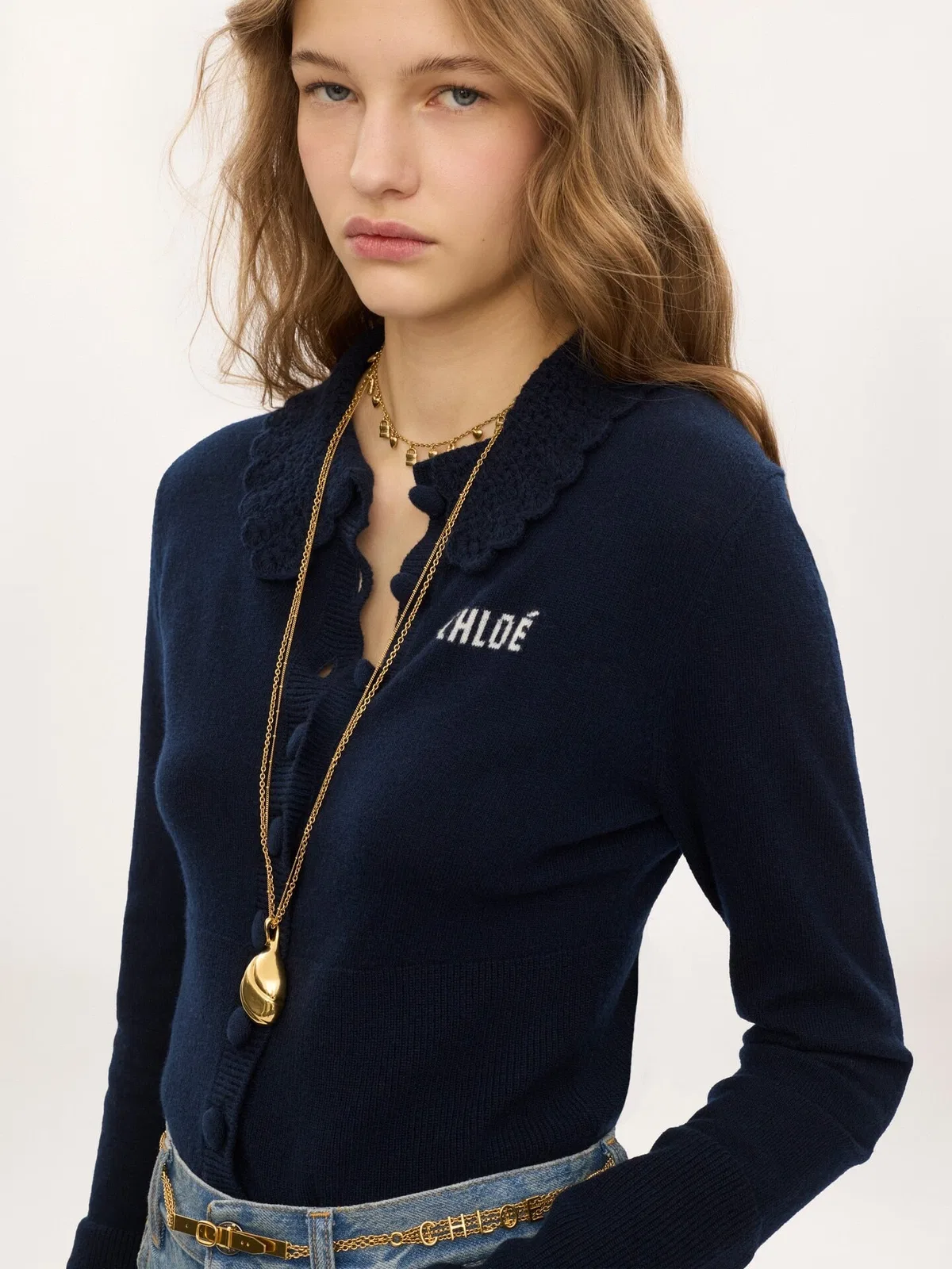 Chloé Polo Sweater With Logo