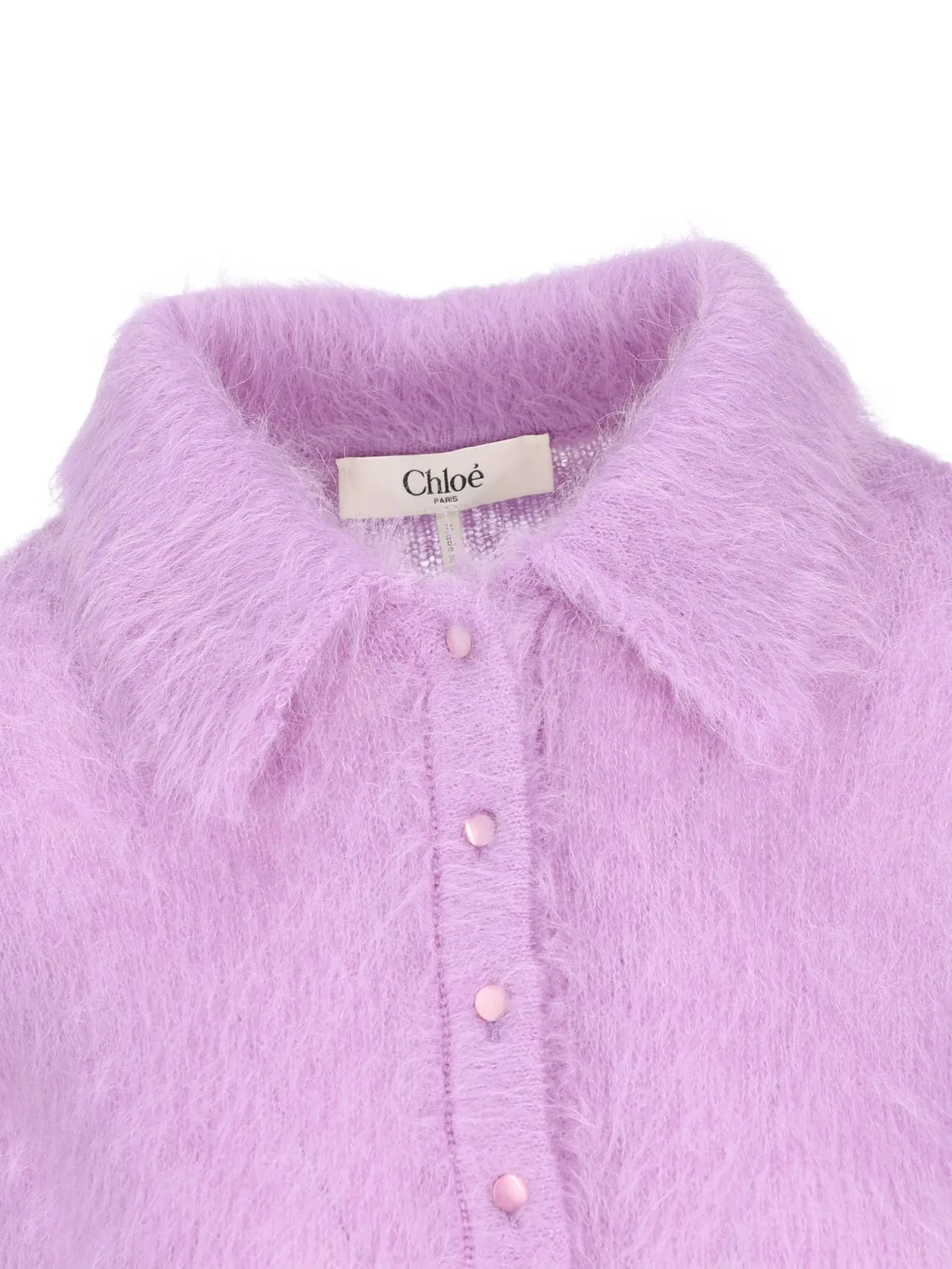 Chloé Lilac Wool Blend Polo Shirt