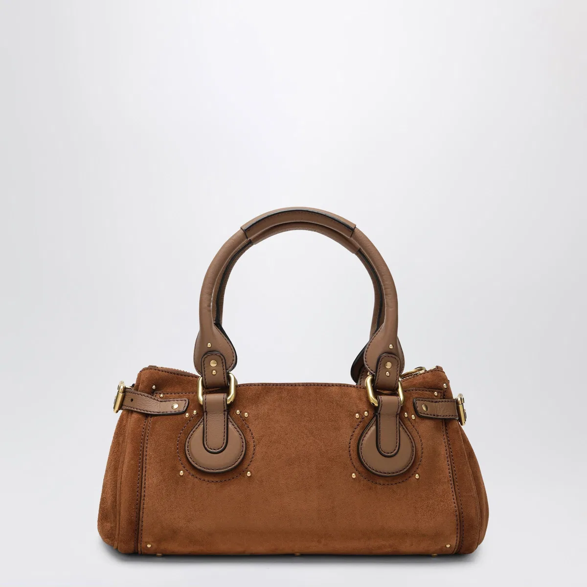 Chloé Paddington Suede Calf Leather Bag In Vin