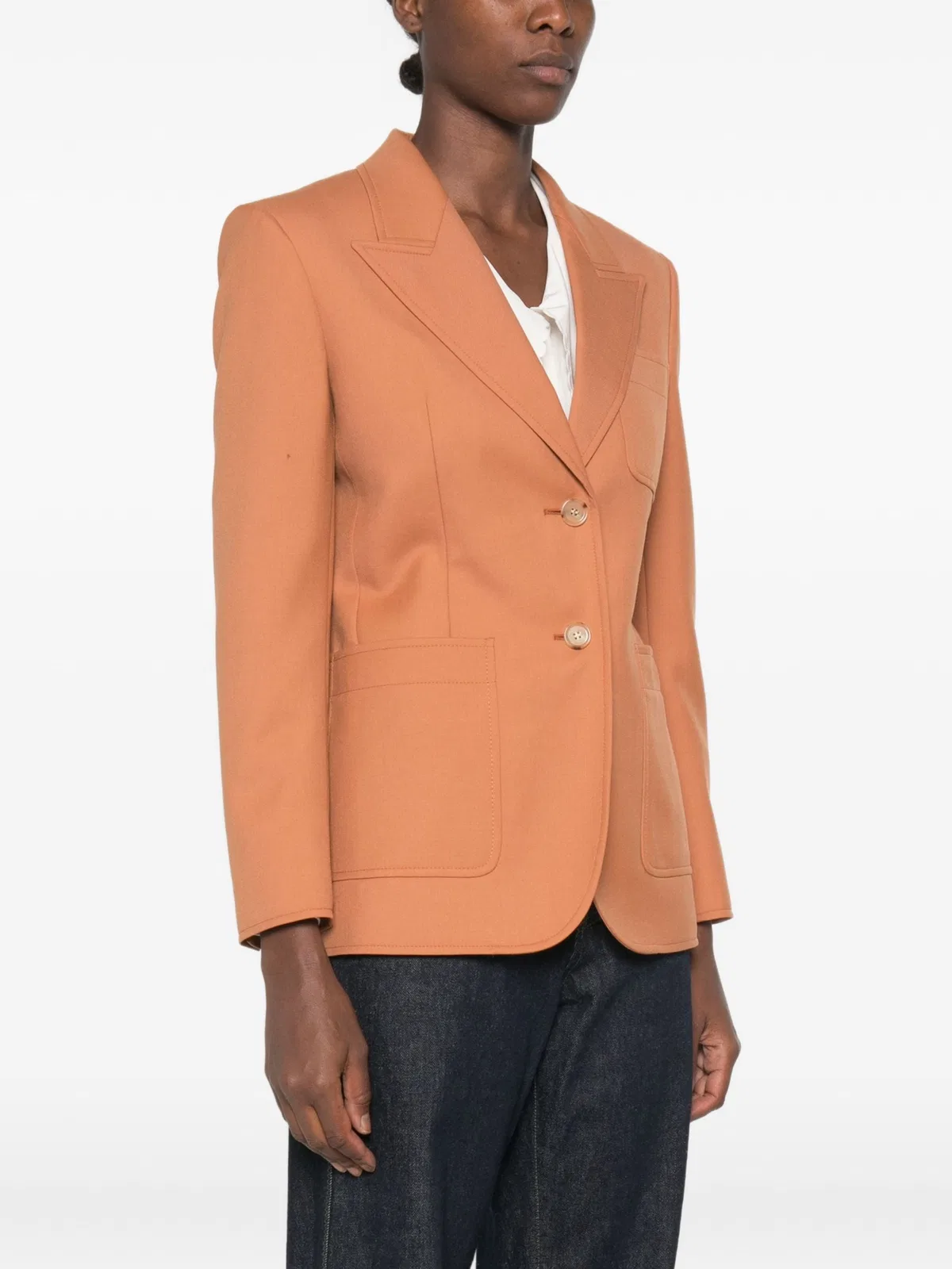 Chloé Peak-Lapels Single-Breasted Blazer