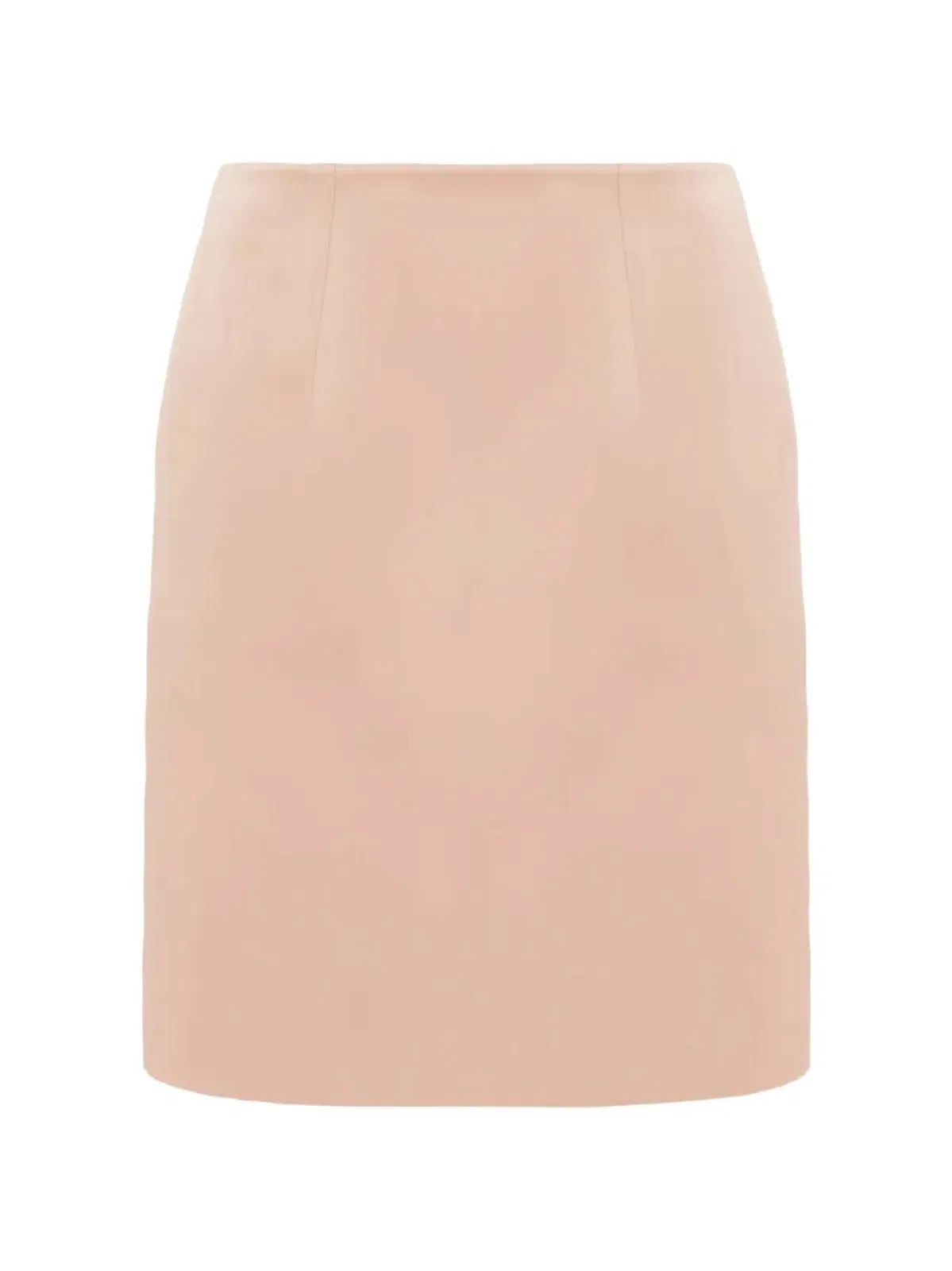 Chloé Short Fitted Skirt In Duchesse Satin