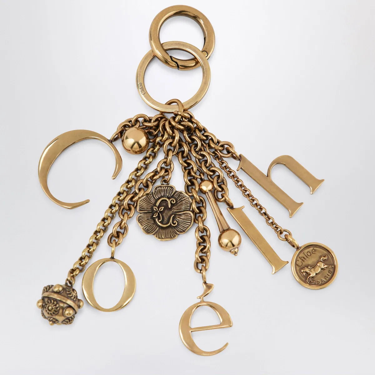 Chloé Bag Charm Keyring Symbols Logo In Vintag